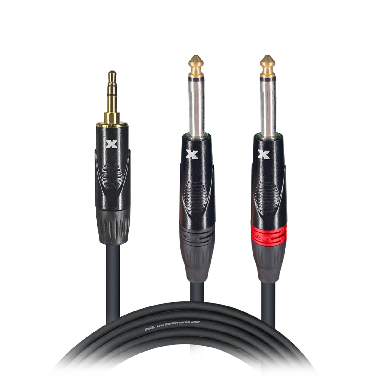 Prox Xc Myp03 3 Ft. Unbalanced 3.5Mm. Mini Trs To Dual Ts M High Performance Audio Y Cable