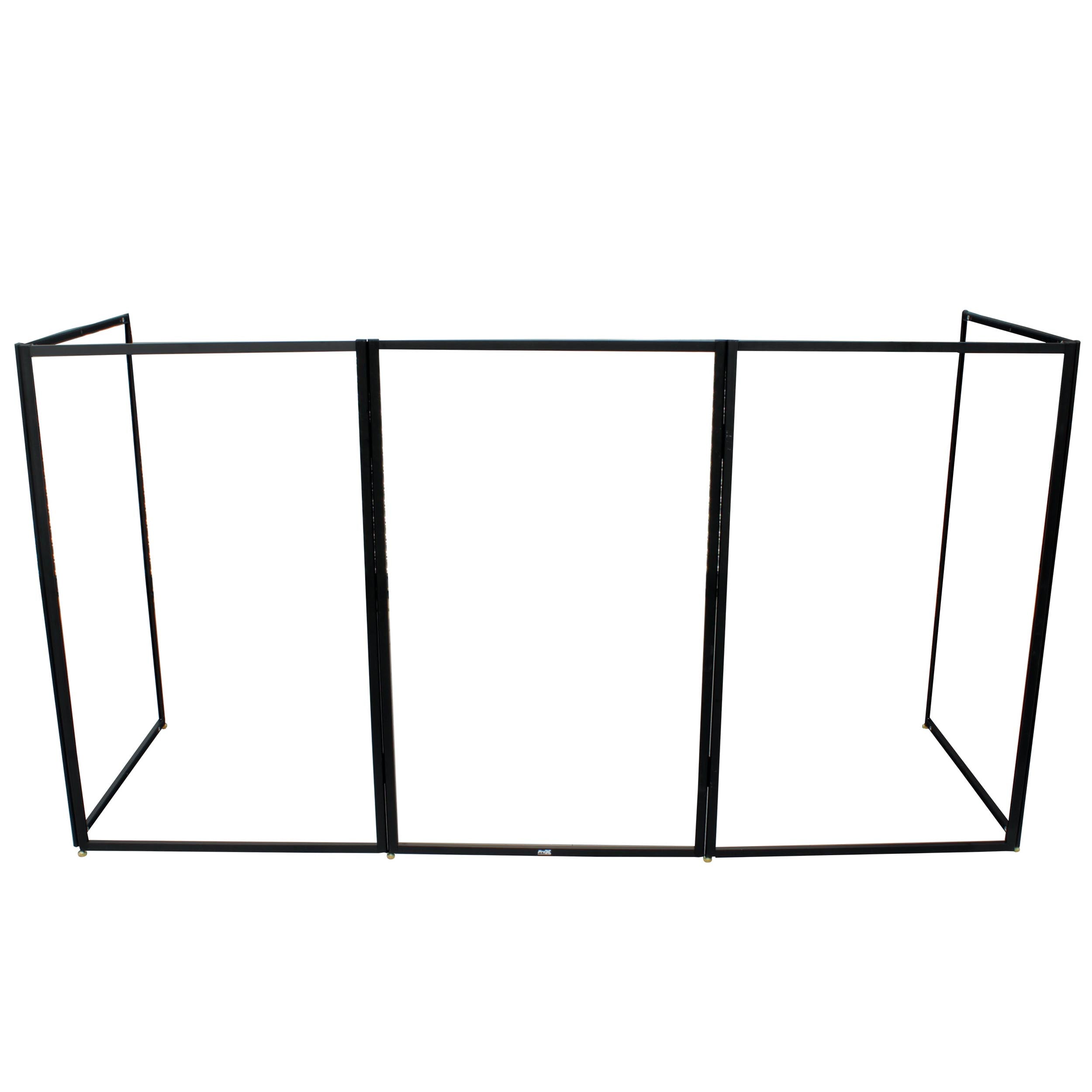 Prox Xf 5X3048B 5 Panel Black Frame Dj Facade W Stainless Quick Release 180 Deg. Hinges