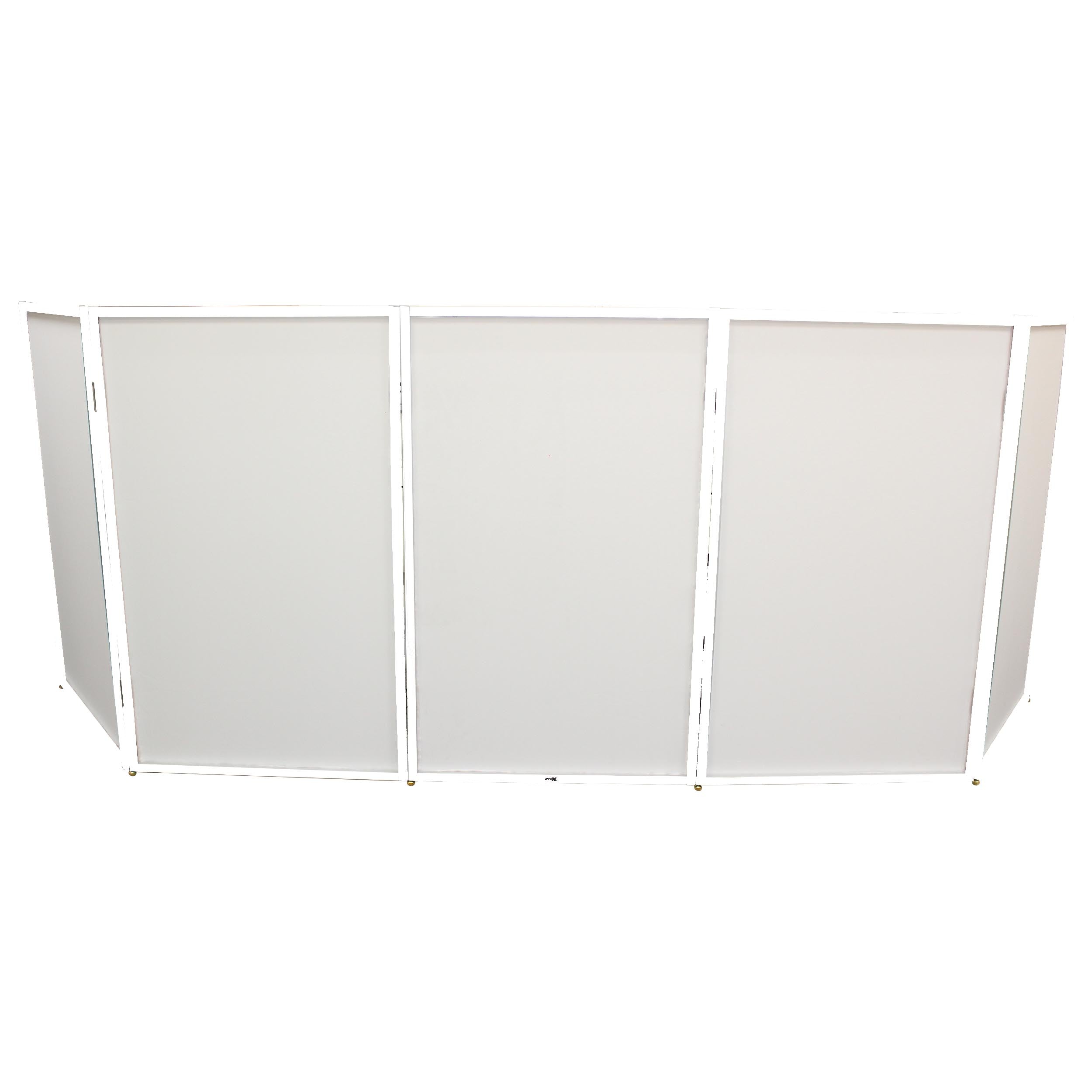 ProX XF5X3048W 5 Panel  White Frame DJ Facade WSS Quick Release 180 Hinges