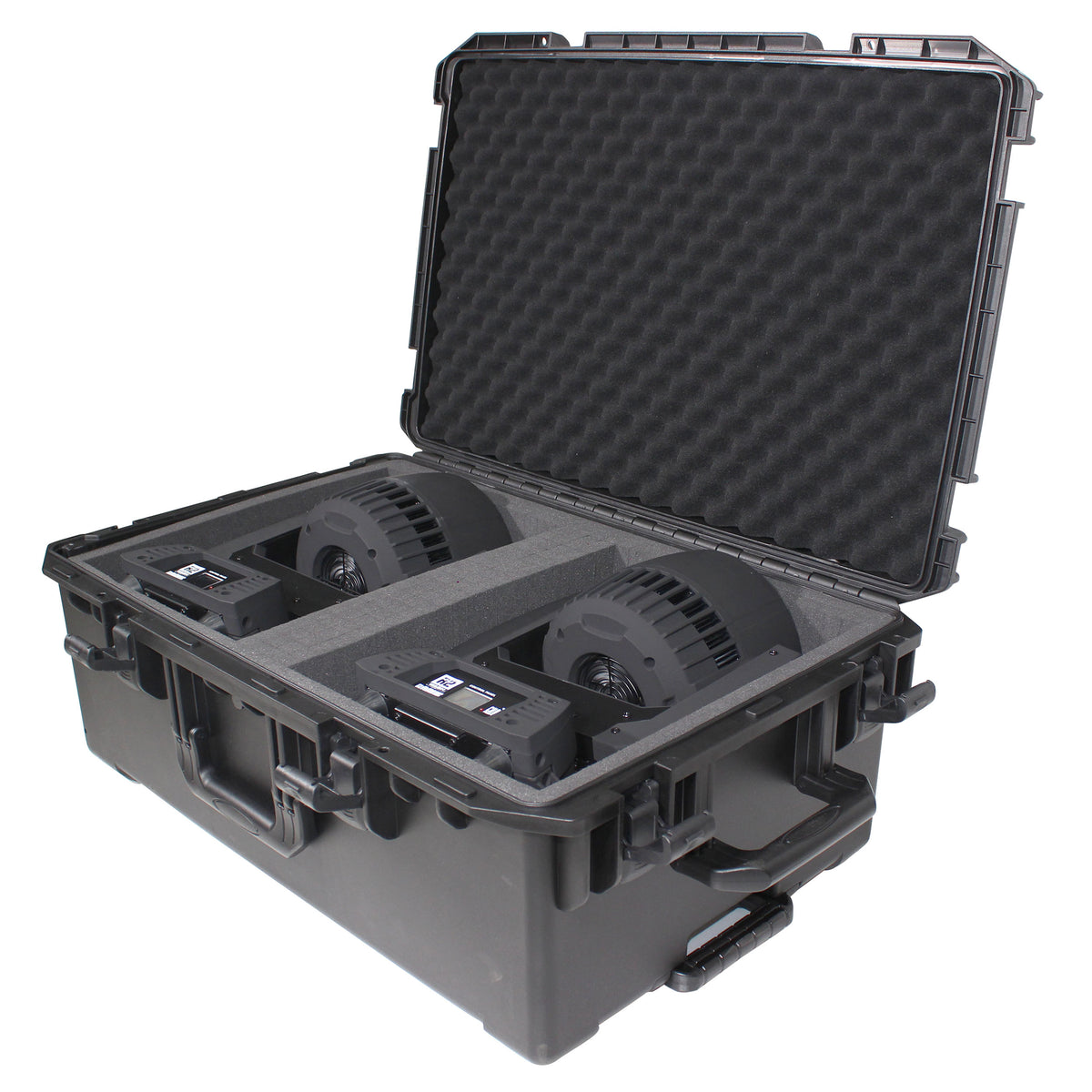 ProX XM-1101HW VaultX Large Watertight Case W-Extendable Handle Wheels and Pluck-N-Pak Foam