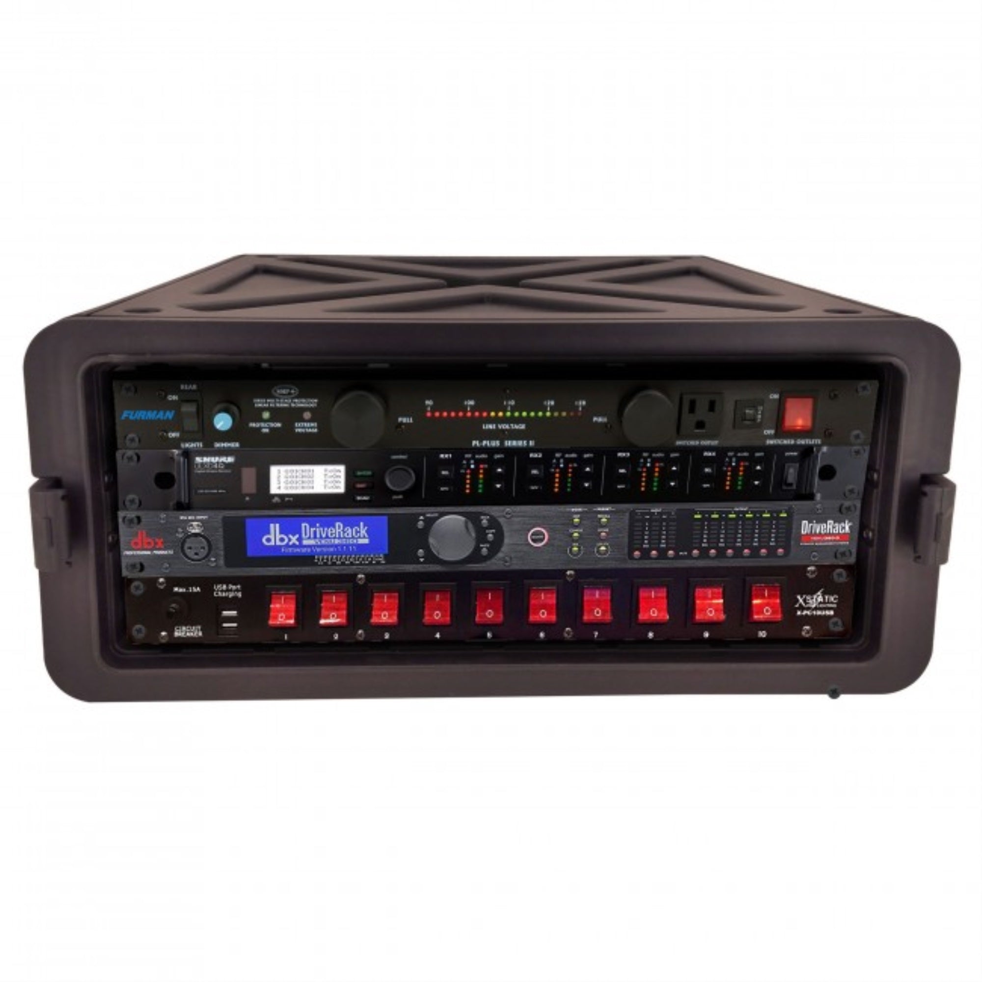 ProX XM4U VaultX 4U Rack Airtight Watersealed ABS Case