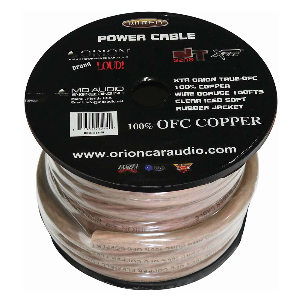 Orion XTR 100% Copper Wire 0 Gauge 50 ft Frost