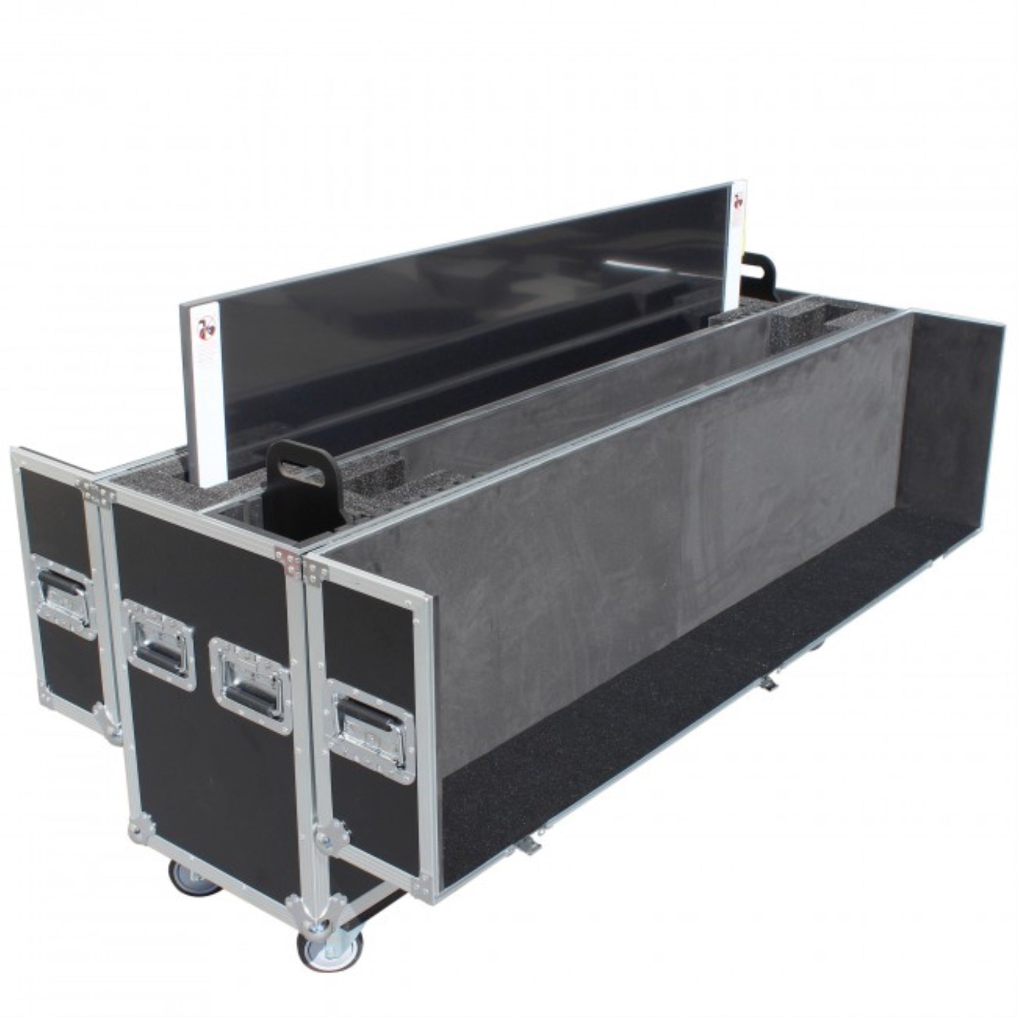 Prox Xs Lcd5570Wx2 Led Lcd Plasma Tv Dual  55'' To 70'' Adjustable Flight Case W/4'' Casters