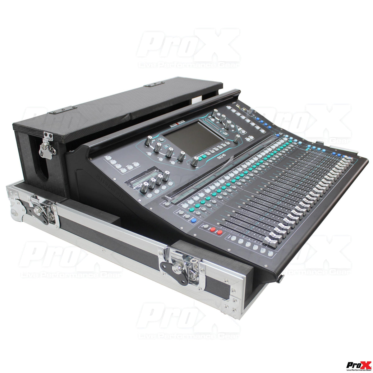 ProX XS-AHSQ6DHW Flight Case for Allen & Heath SQ6 Console with Doghouse and Wheels
