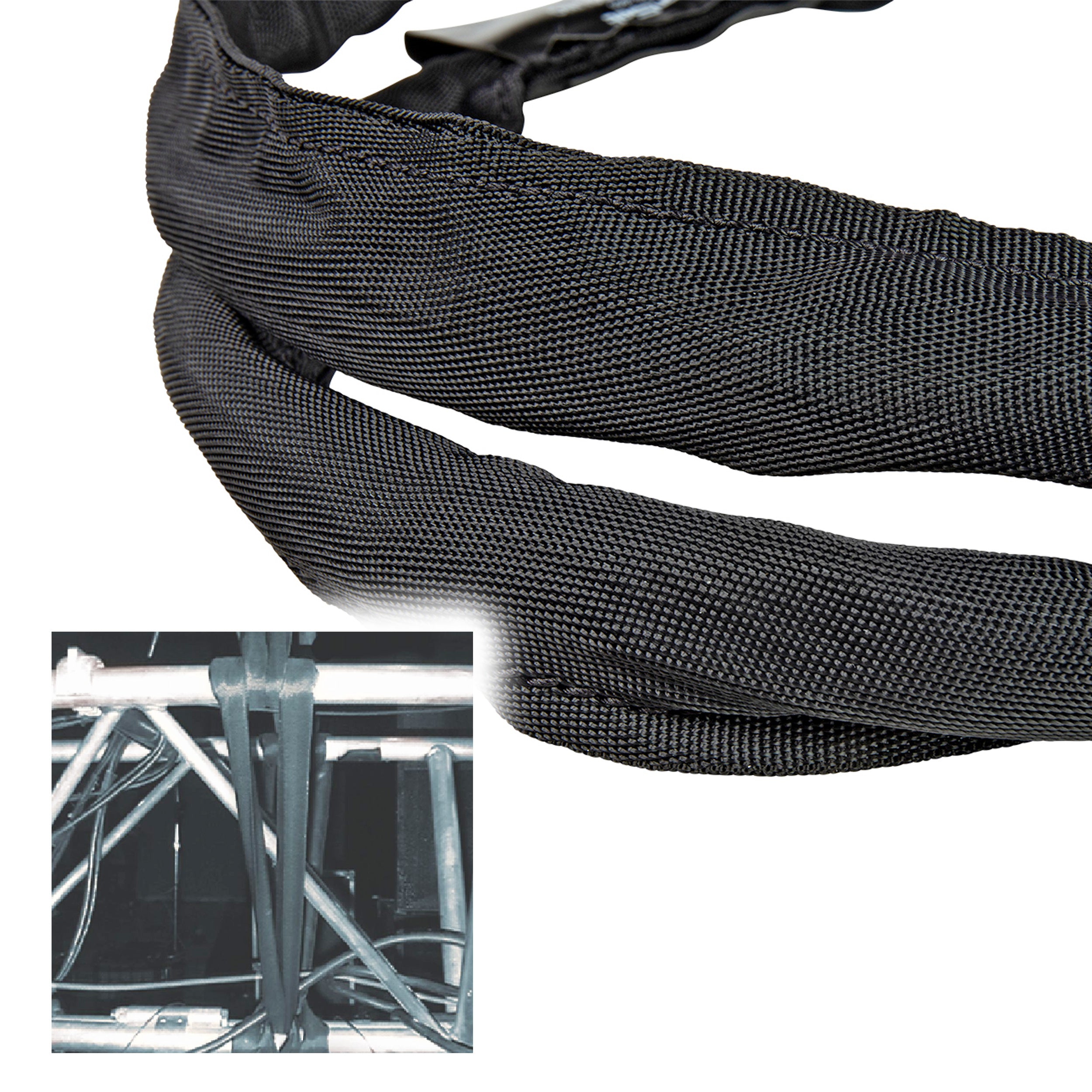 6ft SpanSet slings truss rigging SteelTex Round Stage with aircraft steel cable inside  Made in USA