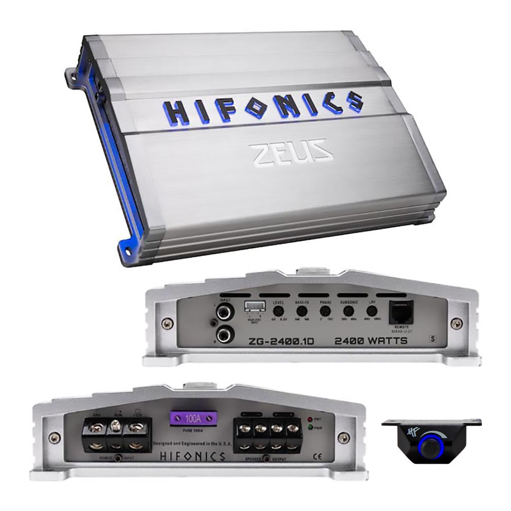Hifonics Zeus Gamma Series 1 X 2400 Watts @ 1 Ohm Mono