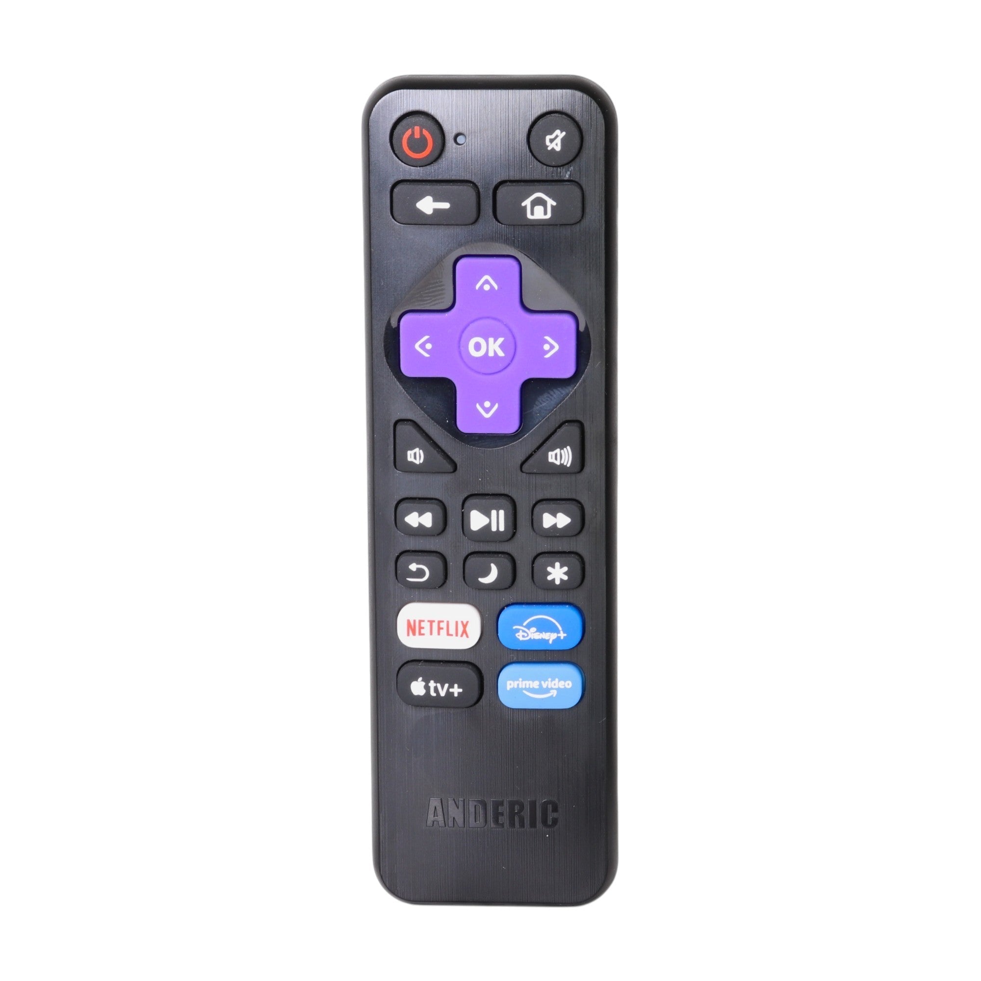 Anderic Substitute for Roku RC-C1R Universal IR for All Roku TVs TV Remote Control | IR - RCC1R [RRST01]