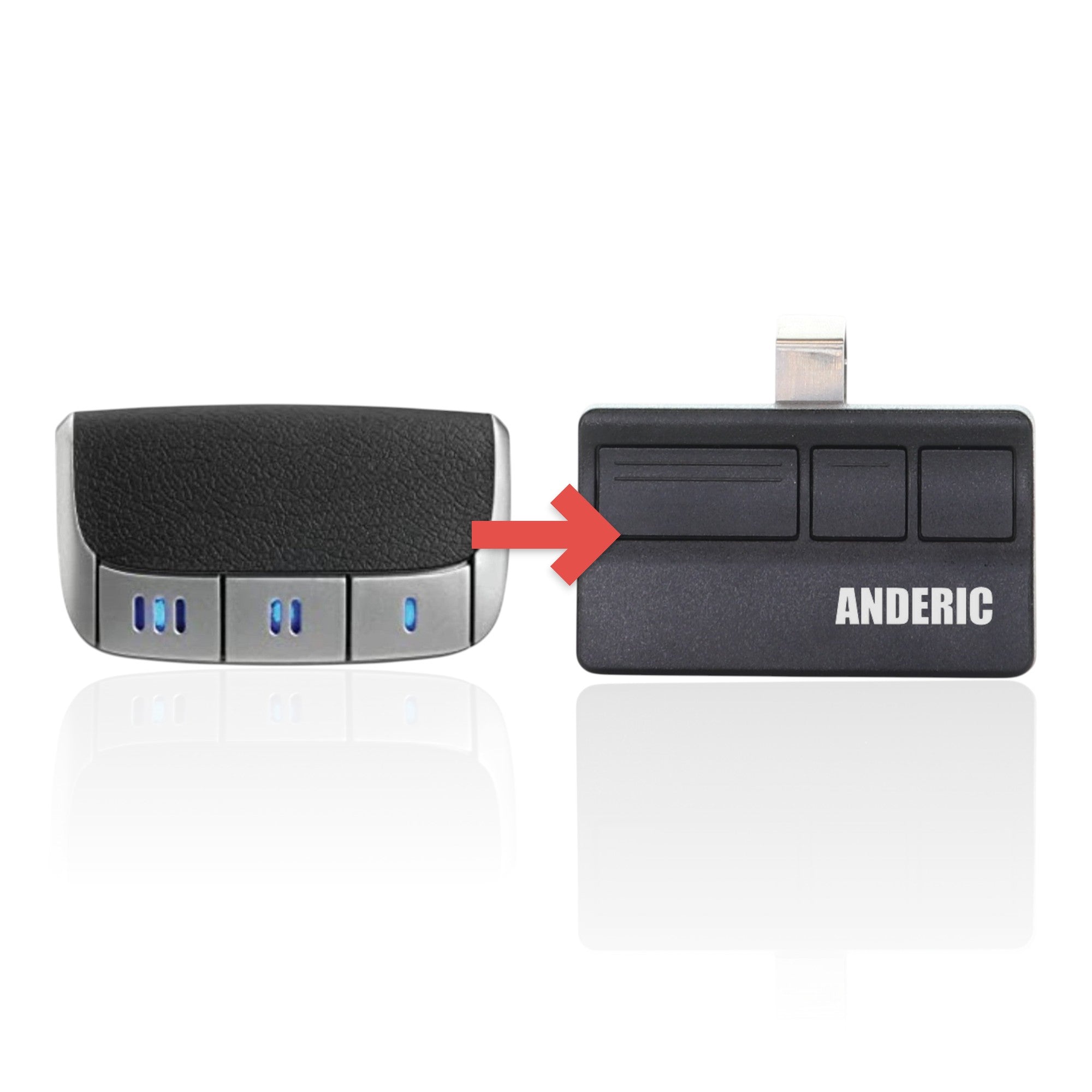 Anderic Substitute for AccessMaster 373P Premium 3-Button Vizor 315 MHz Garage Door Opener Remote Control [373LM]