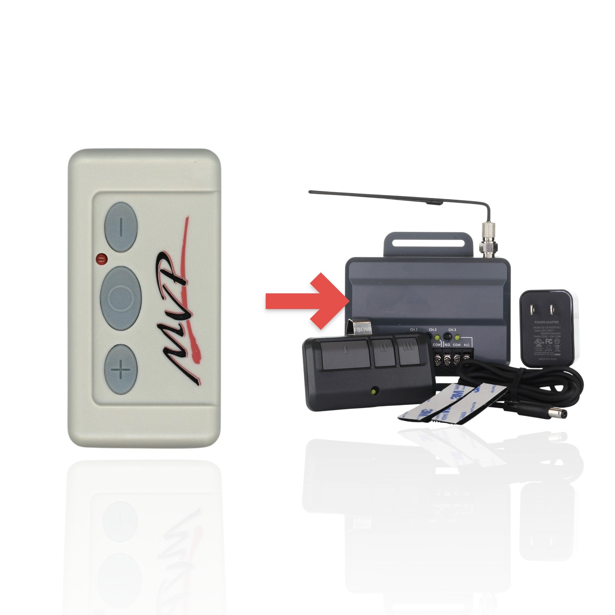 Anderic Substitute Kit for Allstar 110925 MVP Series 3 Button 318mhz Garage Door Opener Remote Control [RR850LM]