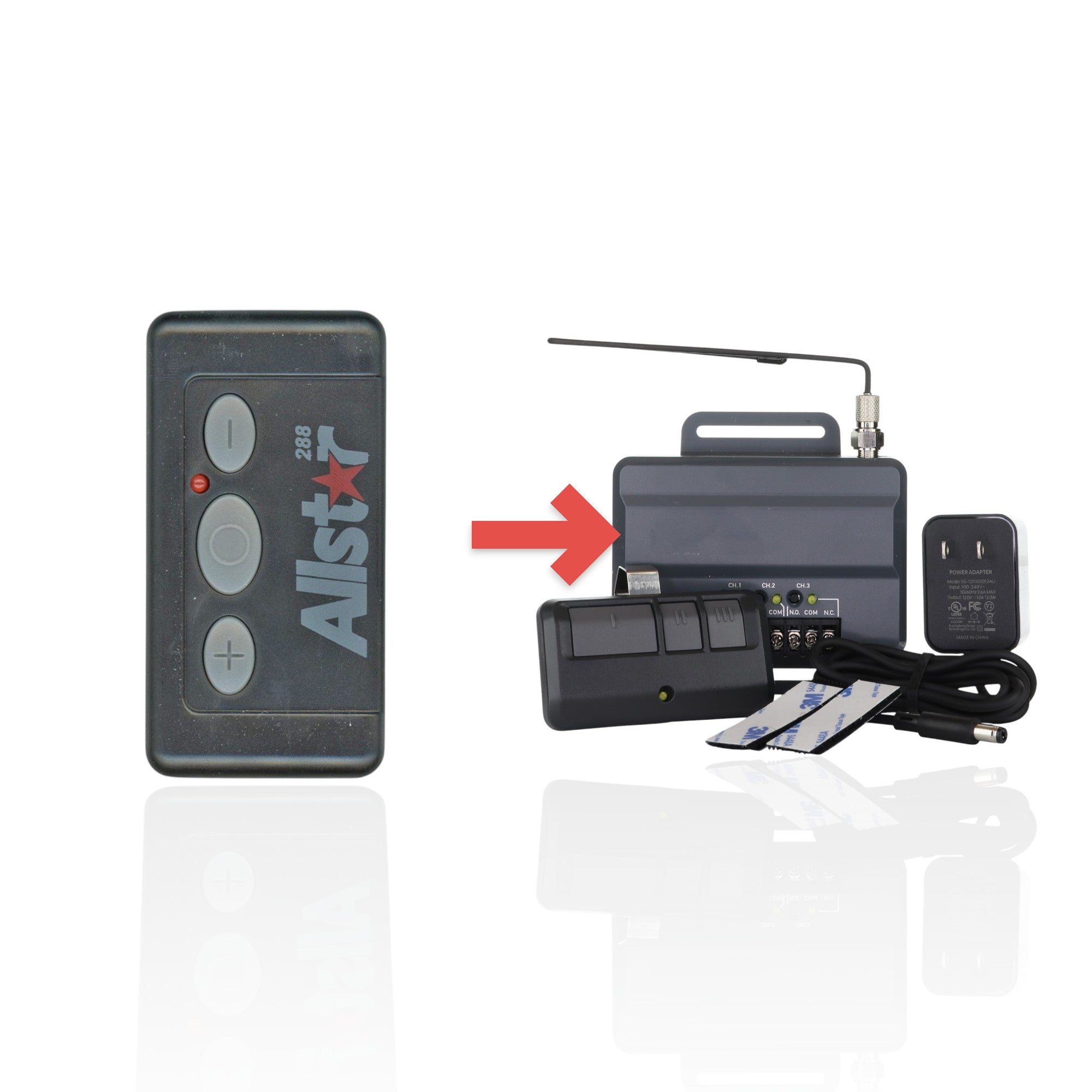 Anderic Substitute Kit for Allstar 111025 288mhz Remote Canadian version Garage Door Opener Remote Control [RR850LM]