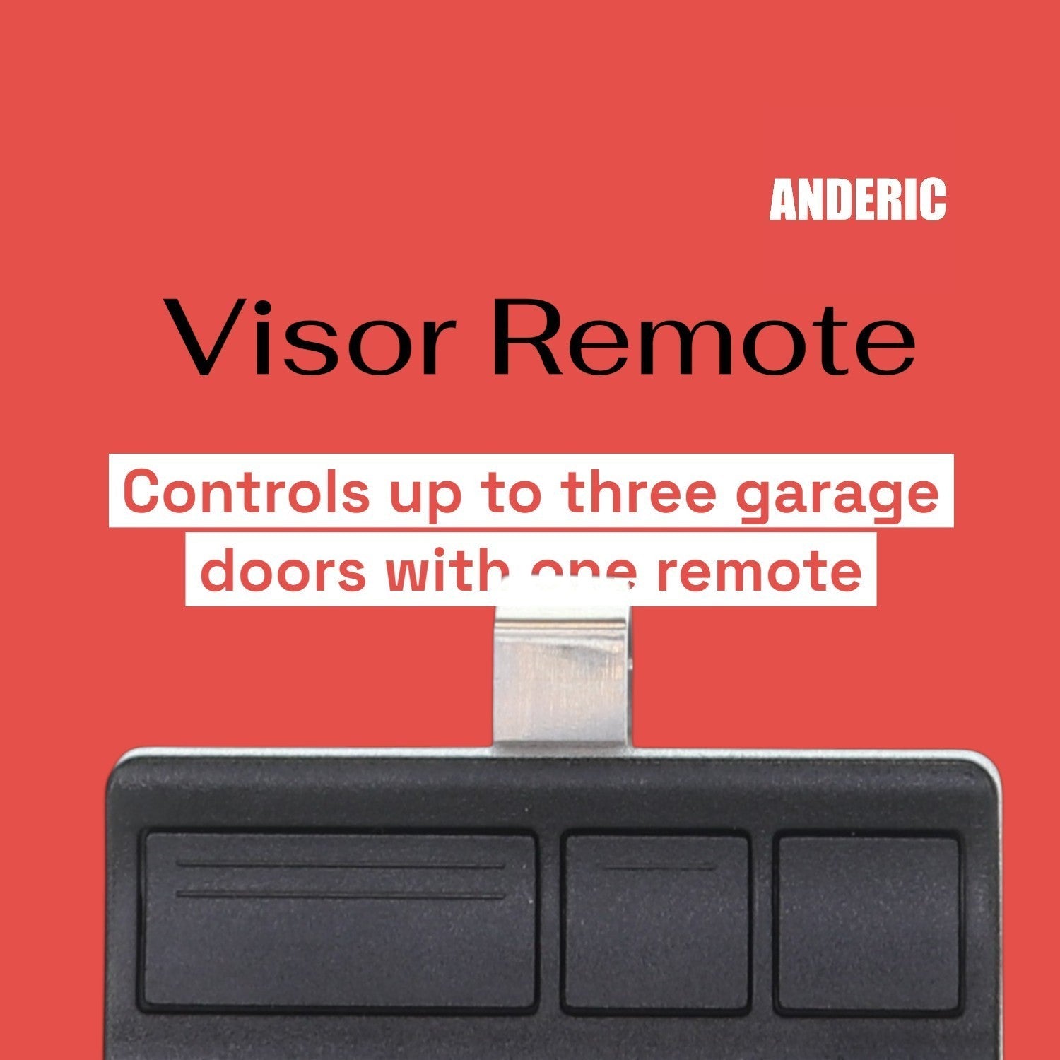Anderic Substitute for AccessMaster 373AC 3-Button Vizor 315 MHz Garage Door Opener Remote Control [373LM]