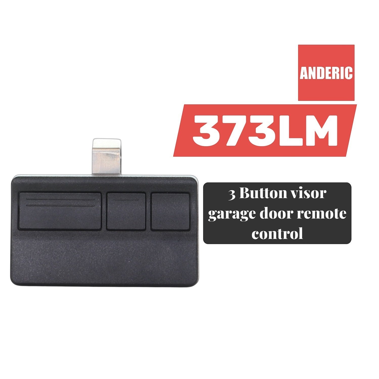 Anderic Substitute for Craftsman 139.53753 Garage Door Opener Remote Control [373LM]