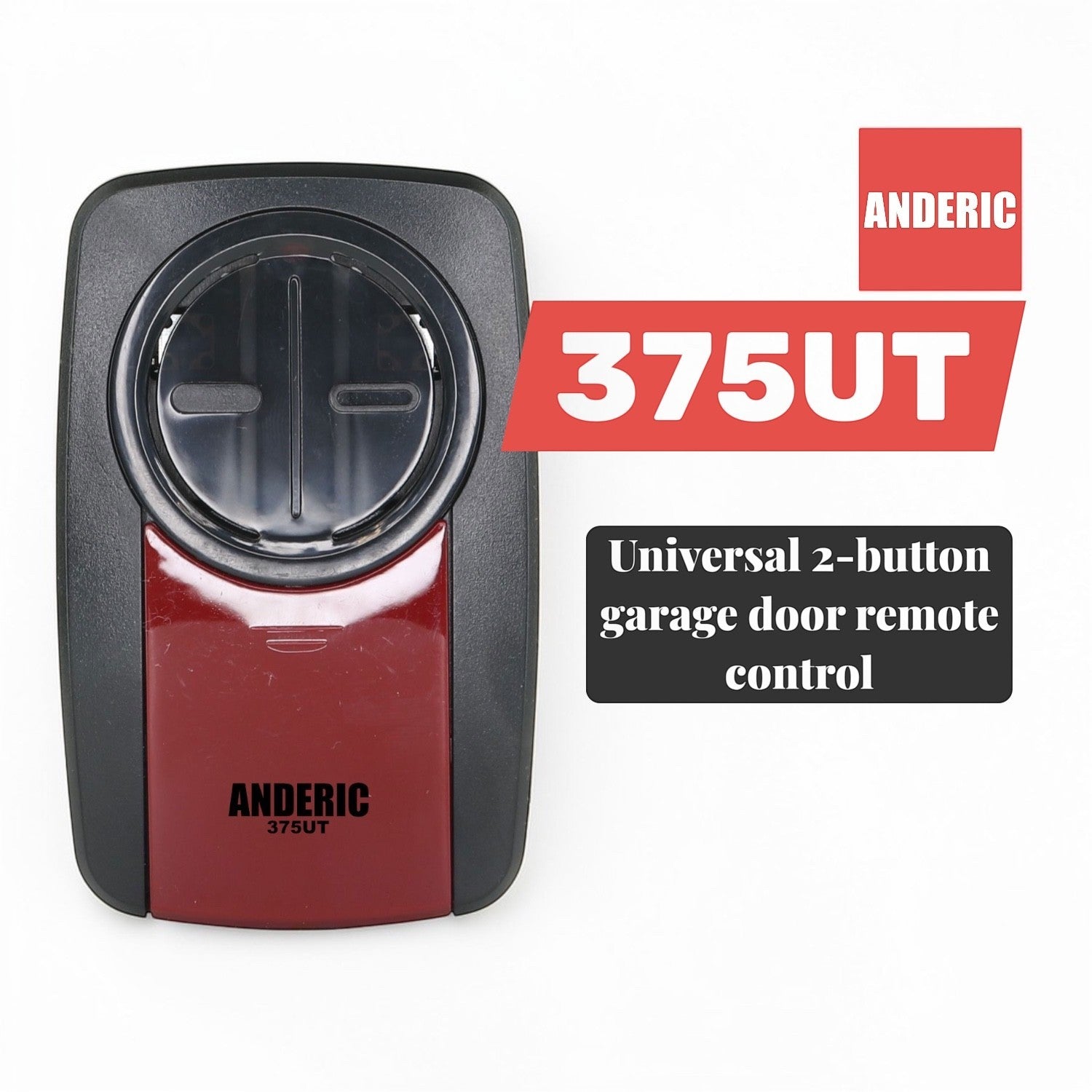 Anderic Substitute for LiftMaster 300MC Garage Door Opener dip switch 300mhz Garage Door Opener Remote Control [375UT-2button]