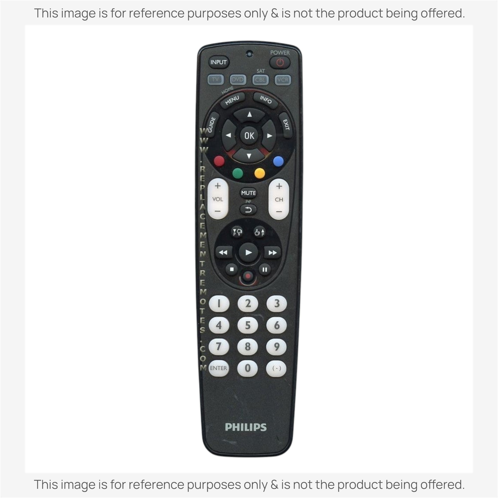Anderic Substitute for Philips SRP4004/27 4-Device Universal Remote Control [RRU401]