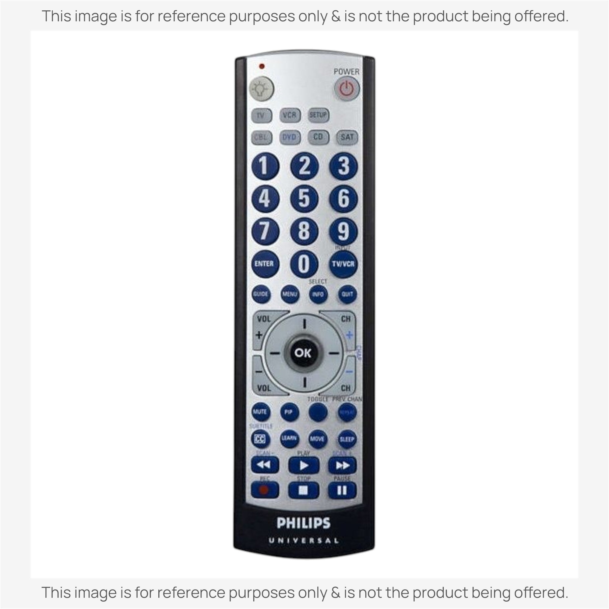 Anderic Substitute for Philips SRU3006/27 4-Device Universal Remote Control [RRU401]
