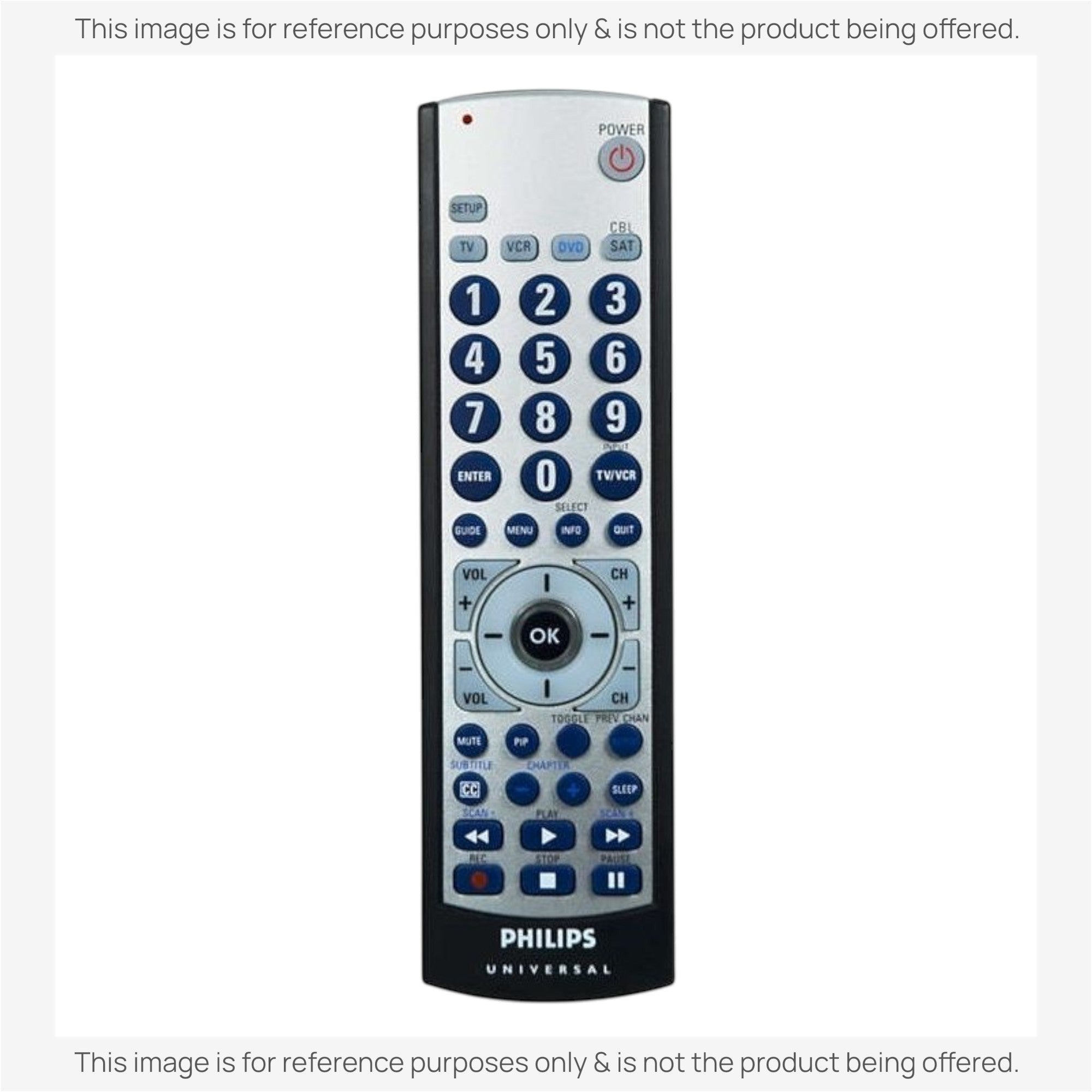 Anderic Substitute for Philips SRU3004/27 4-Device Universal Remote Control [RRU401]