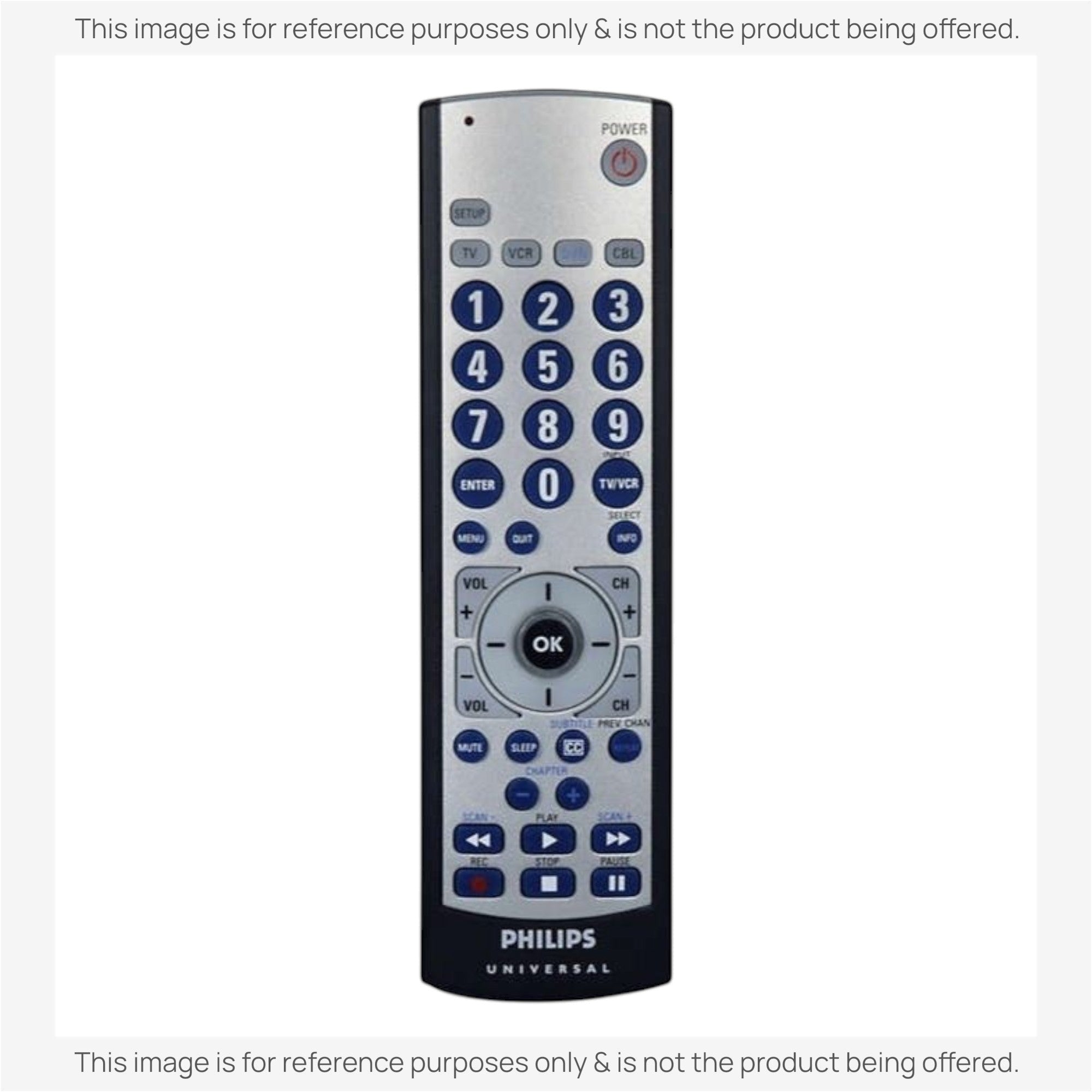 Anderic Substitute for Philips SRU2104S/27 4-Device Universal Remote Control [RRU401]