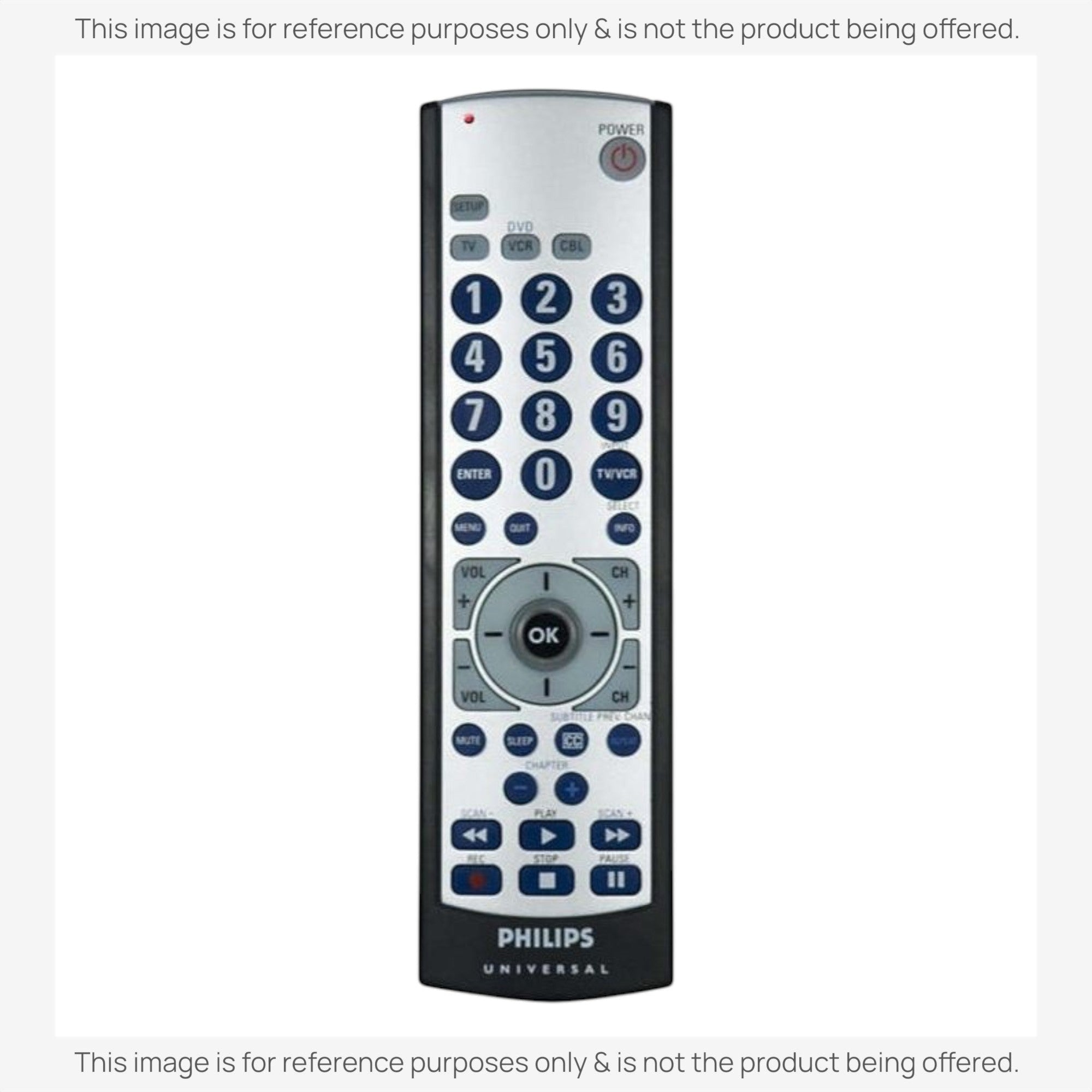 Anderic Substitute for Philips SRU2103S/27 4-Device Universal Remote Control [RRU401]