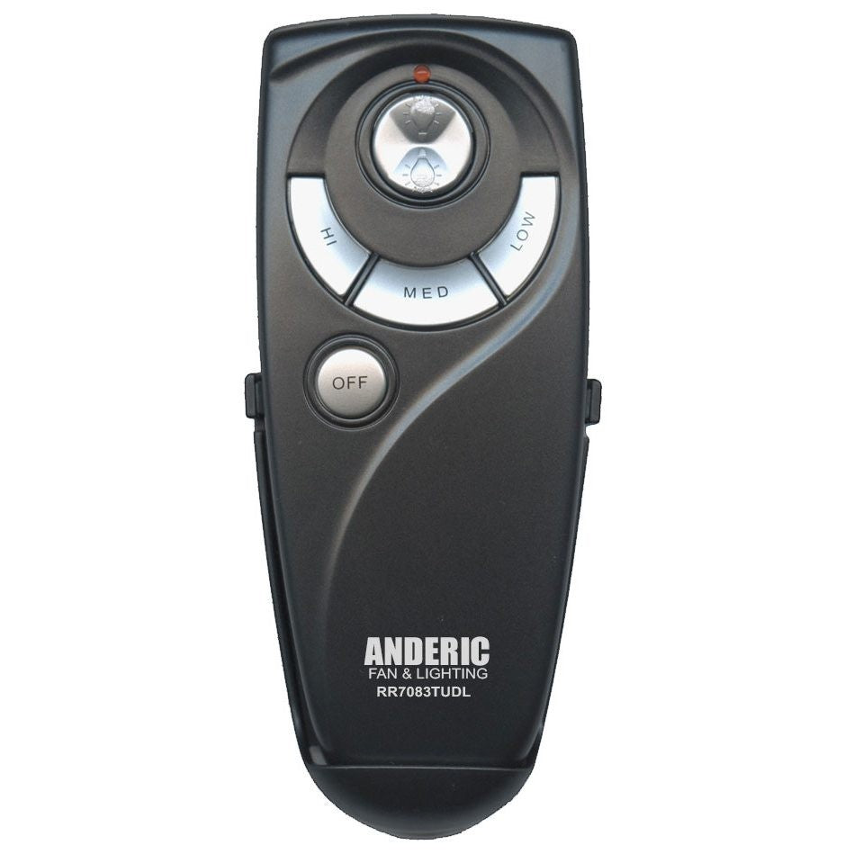 Anderic Substitute for Hampton Bay UC7083T CHQ7083T White Ceiling Fan Remote Control [RR7083TUDL]