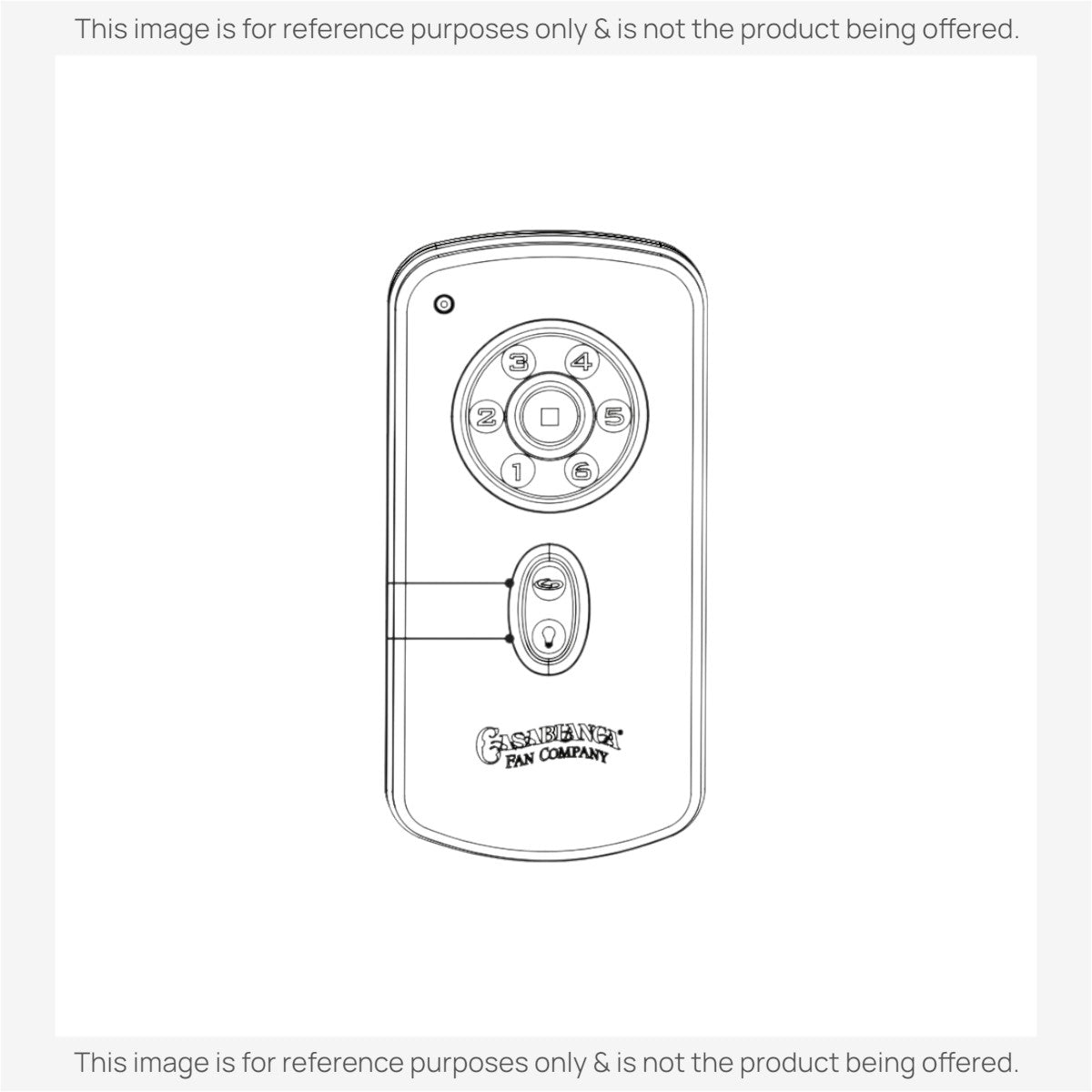 Anderic Substitute for Casablanca RH787T Ceiling Fan Remote Control FOR Panama, STINGRAY Fans [RR787T]