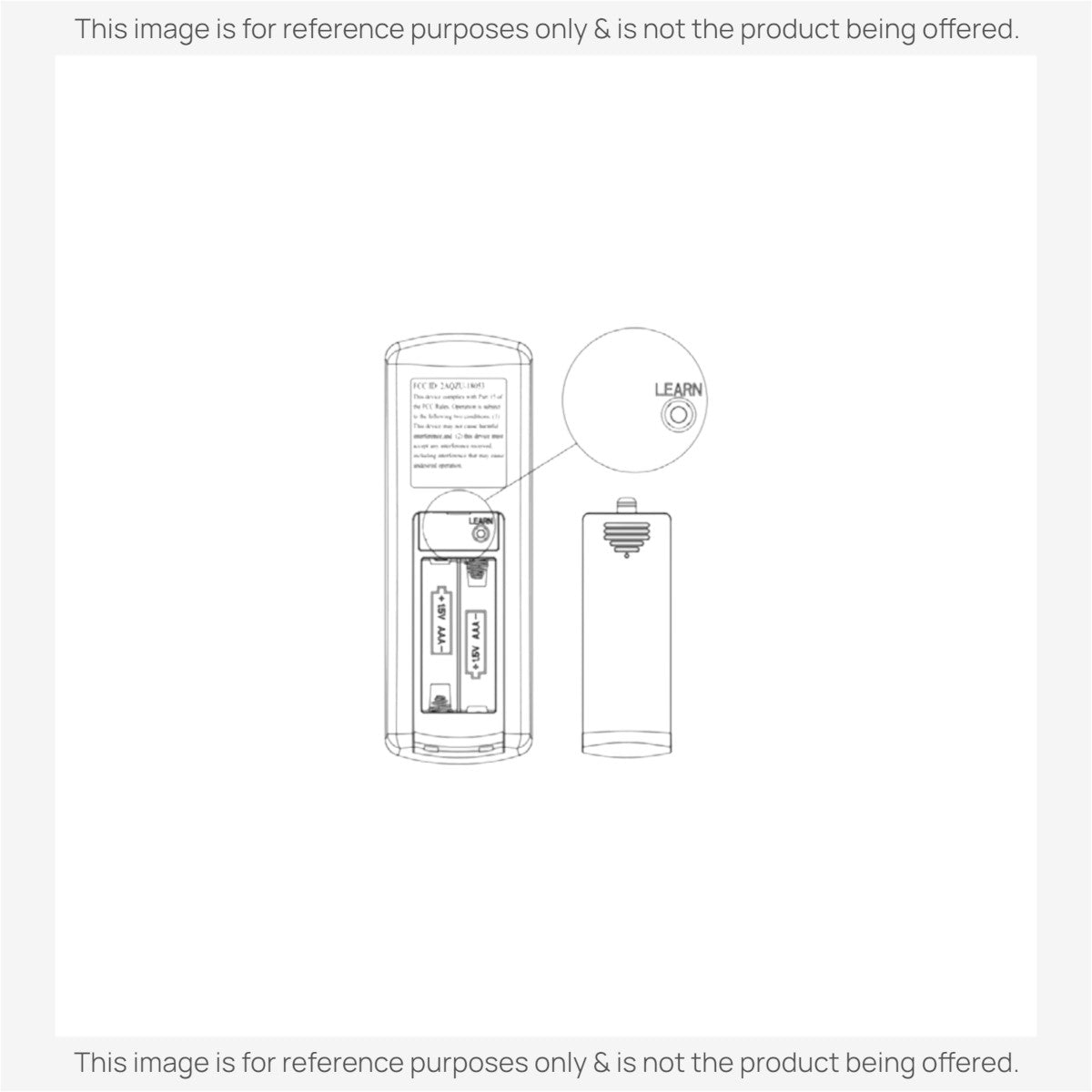 Anderic Substitute For Home Decorators Collection TRD050G1M 6-Speed DC Ceiling Fan Remote Control | KUJCE10612 / TR292A | Learning - 2AQZU-18053 [RRTR292A]