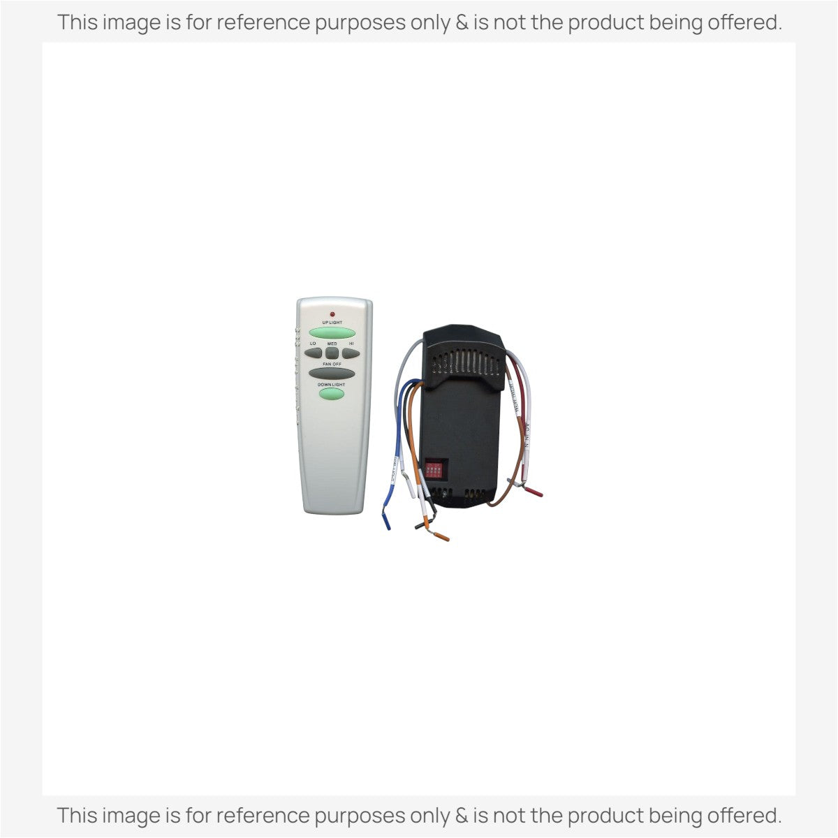 Anderic Substitute for Hampton Bay UC7078T (UP & DOWN LIGHT) & FAN28R Ceiling Fan Remote Control Kit [RR7078TUDLKIT]