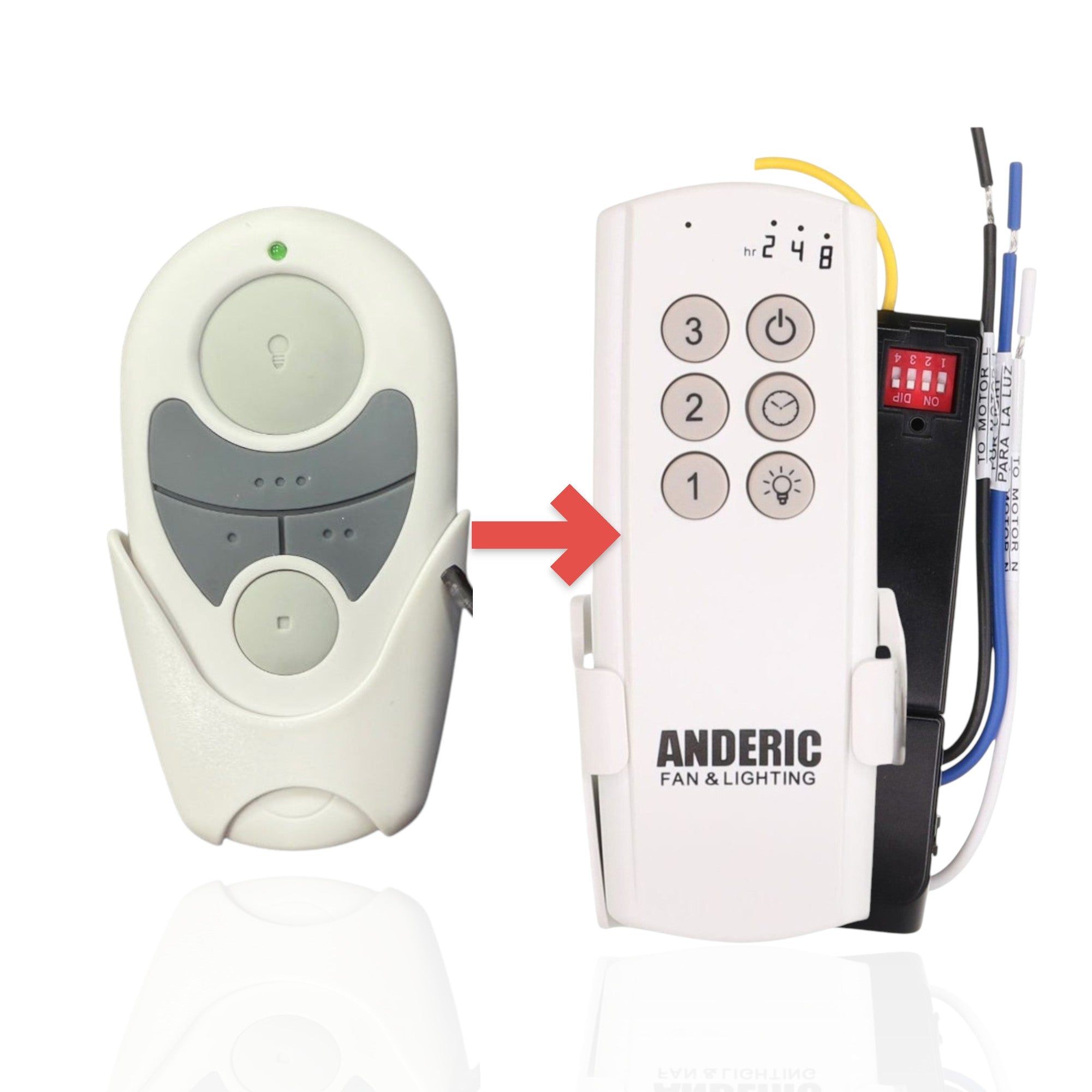 Anderic Substitute Kit for Progress Lighting 3-Speed Remote Control Kit - P2662-01 [63T-AC83T-KIT]