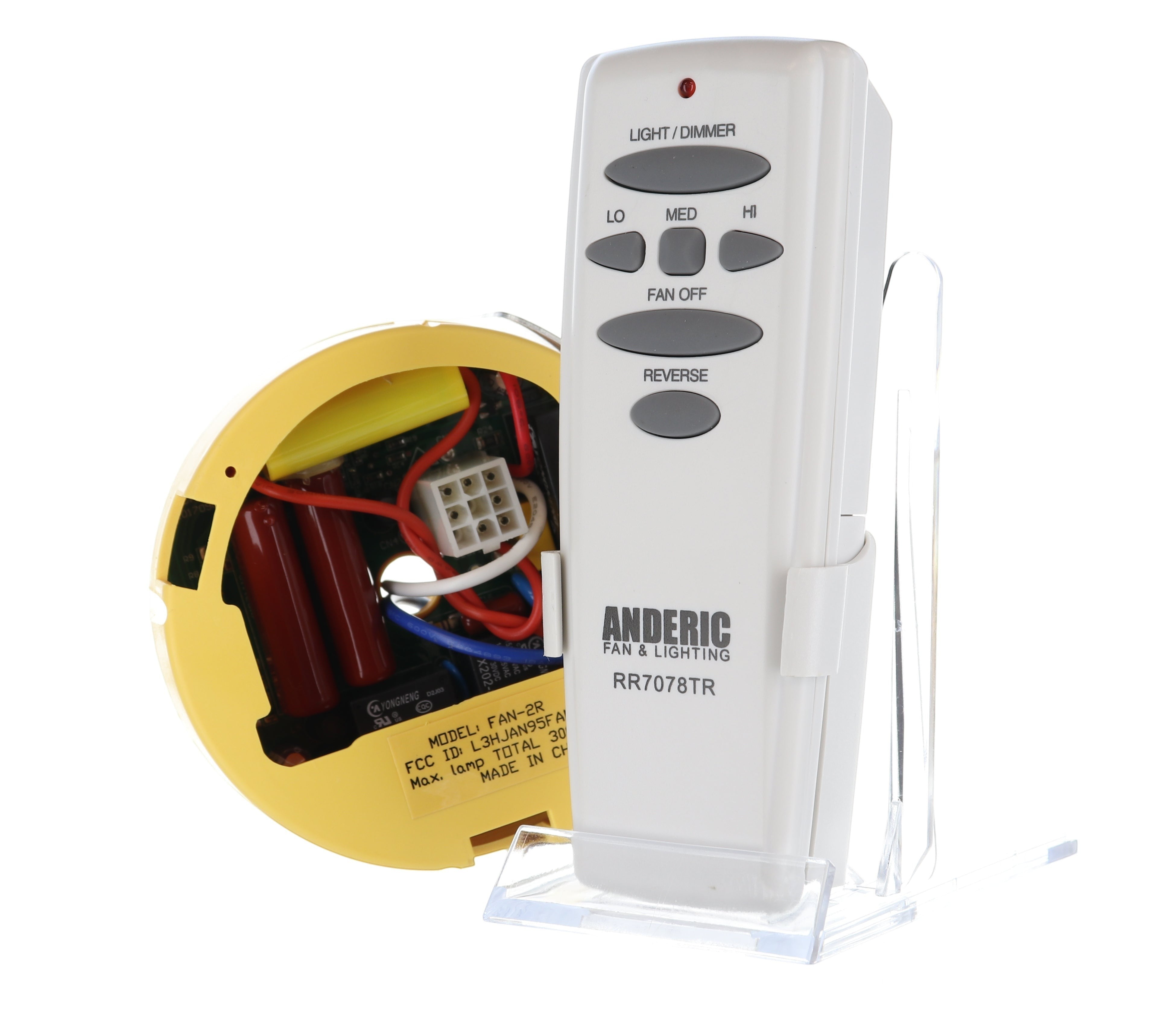 Anderic Substitute for Kenmore G2H2XJR520R Ceiling Fan Receiver [FAN2R-RR7078TR-KIT]