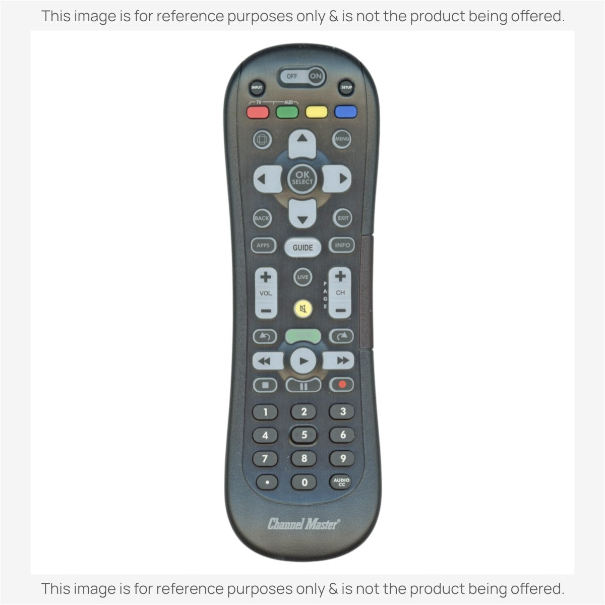 Anderic Substitute For Channel Master CM7500XRC2 Digital TV Tuner Converter Remote Control [RRCM7500]