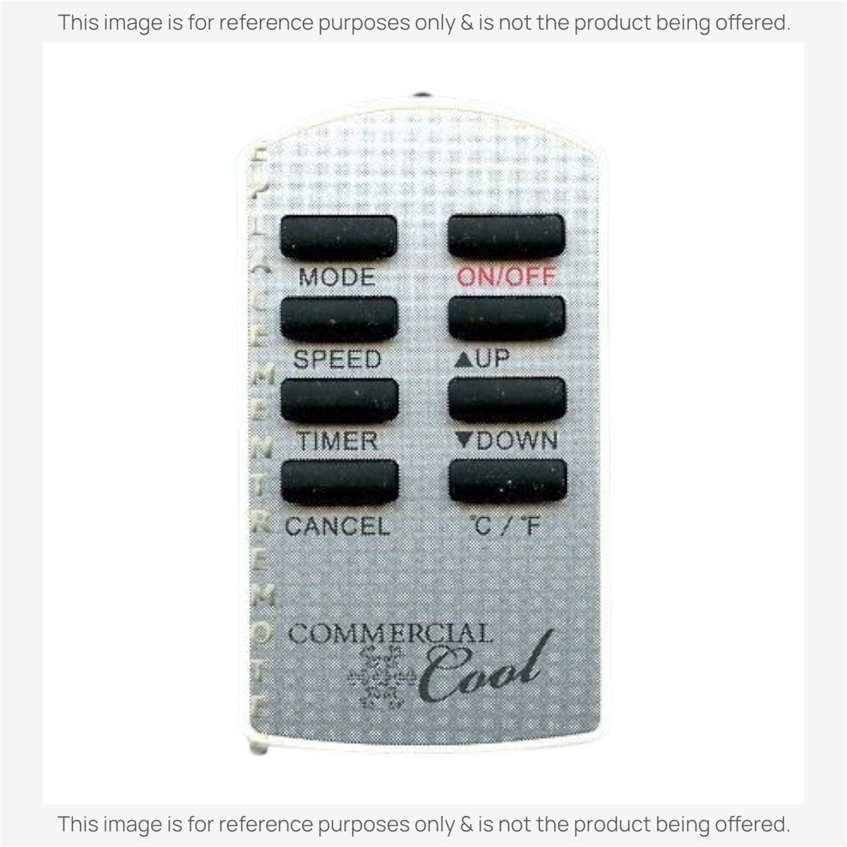 Anderic Substitute for Commercial Cool AC-5620-54 Room Air Conditioner Remote Control [RR2054]