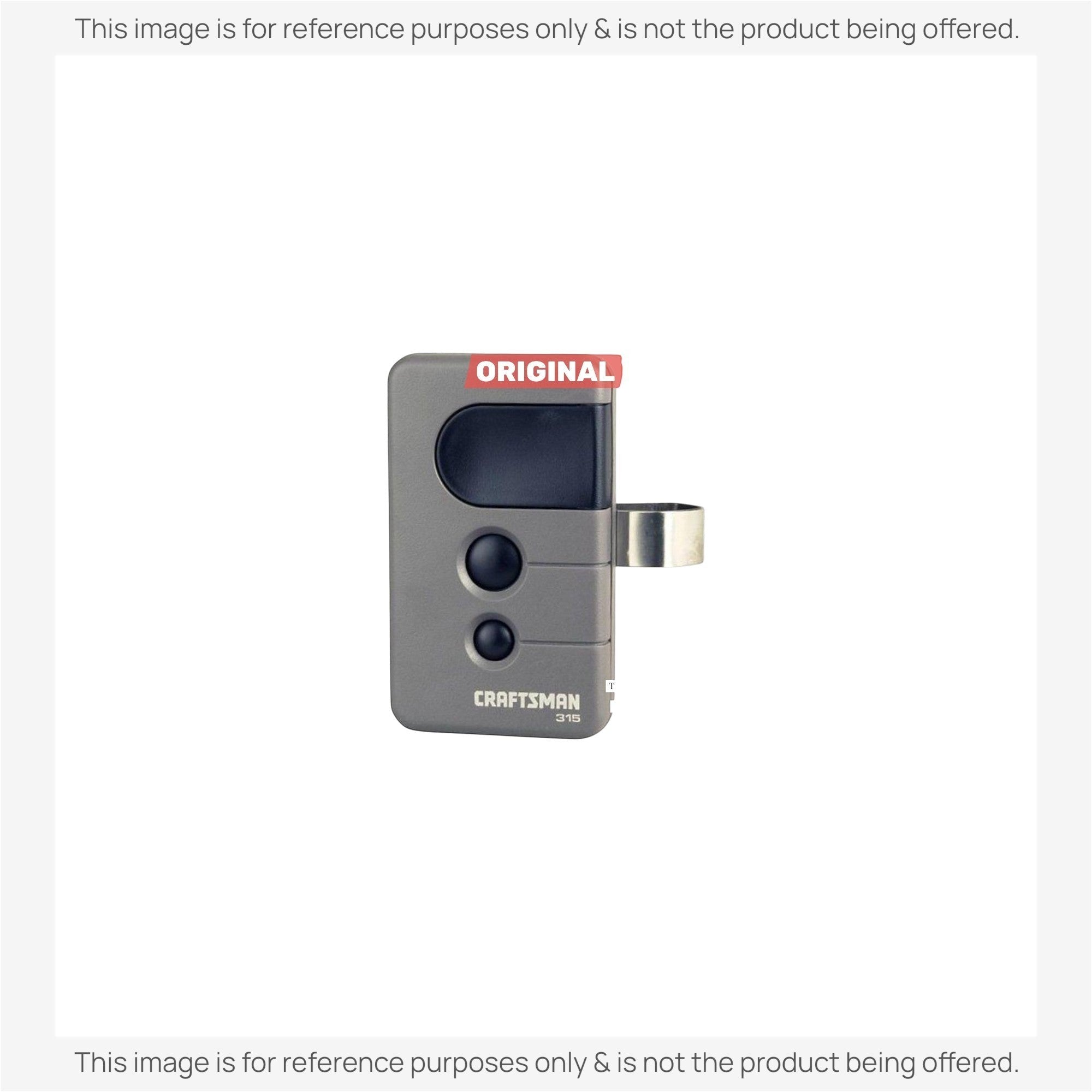 Anderic Substitute for Craftsman 139.18191 3-Button Visor 315 MHz Garage Door Opener Remote Control [375UT-3button]