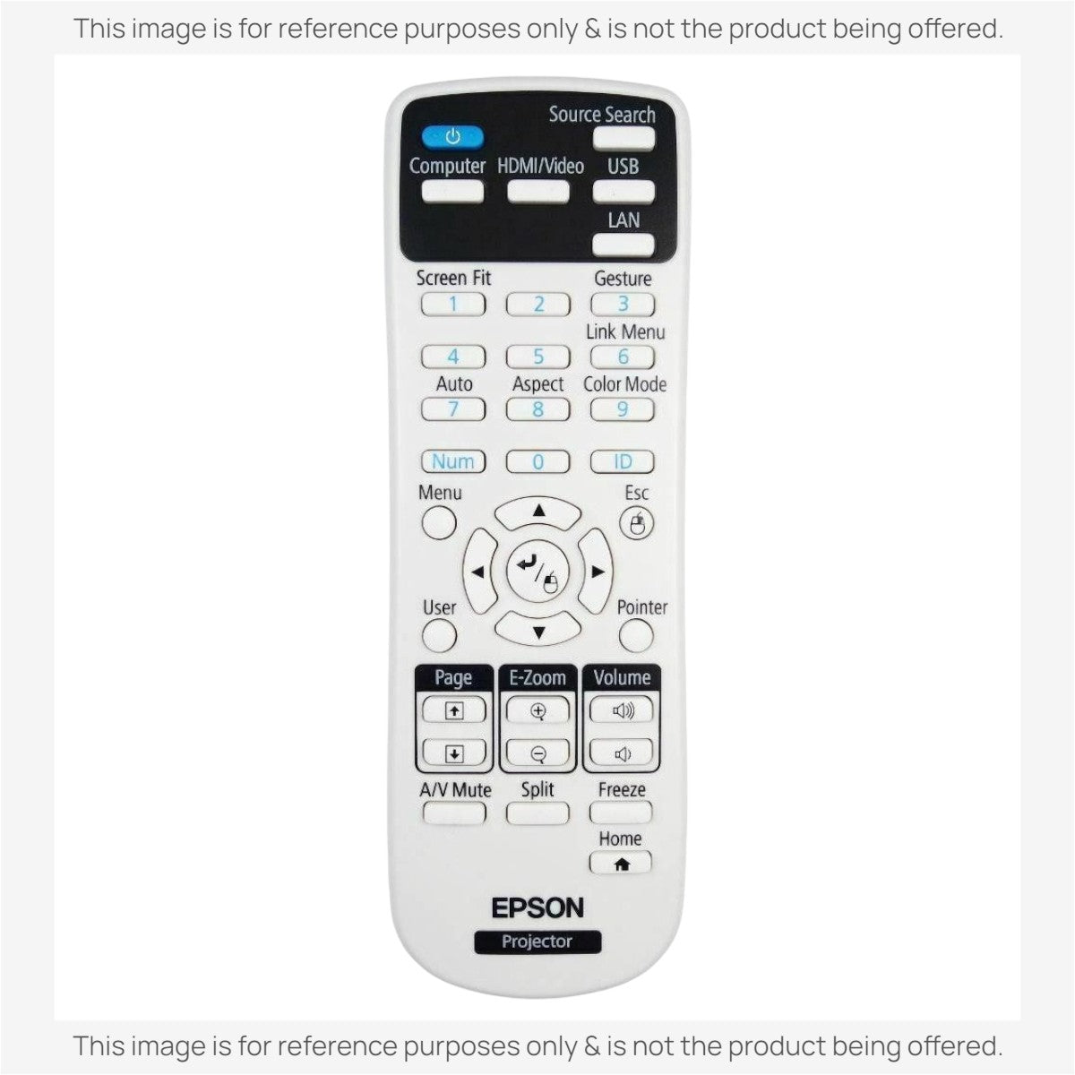Anderic Substitute for Epson PowerLite975Wrem Projector Remote Control [RR3720]