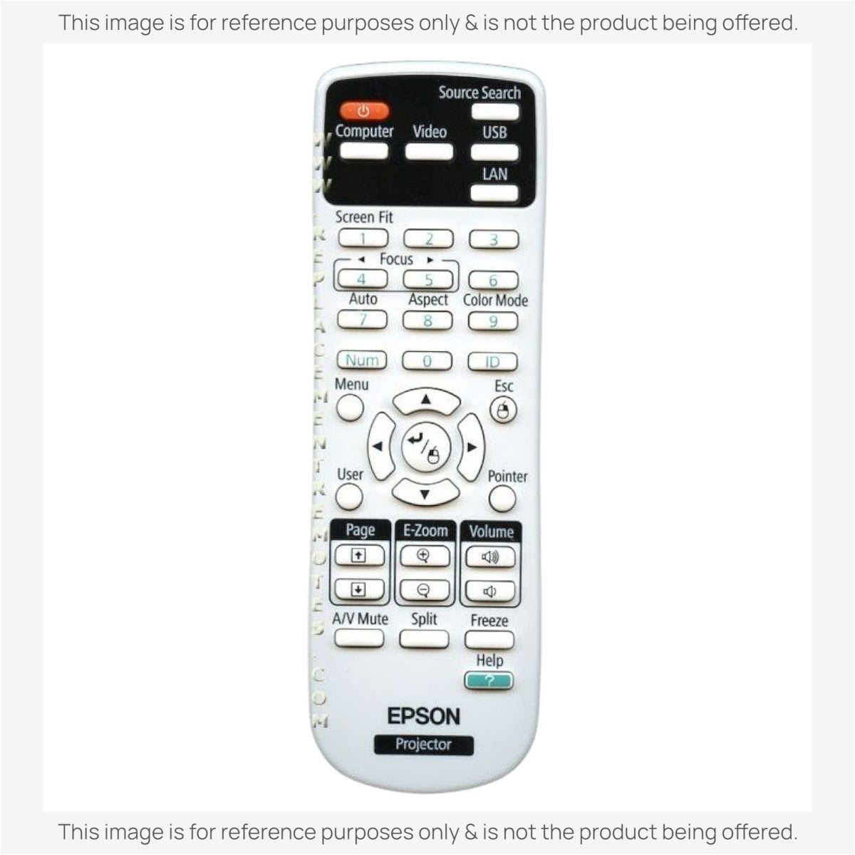 Anderic Substitute for Epson 1566090 Projector Remote Control [RR3720]