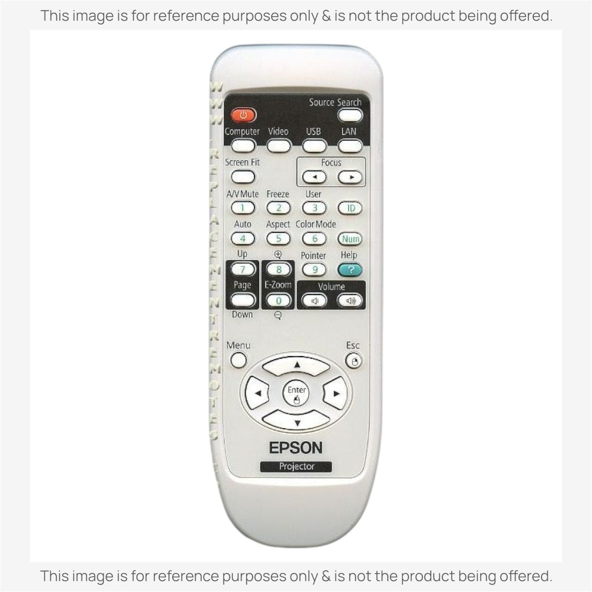 Anderic Substitute for Epson 150799601 Projector Remote Control [RR3720]