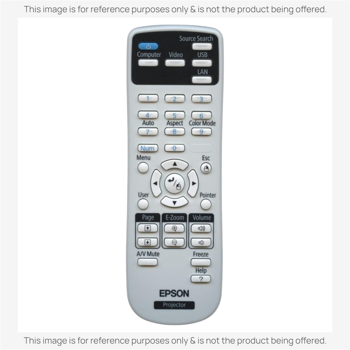 Anderic Substitute for Epson 159917600 Projector Remote Control [RR3720]