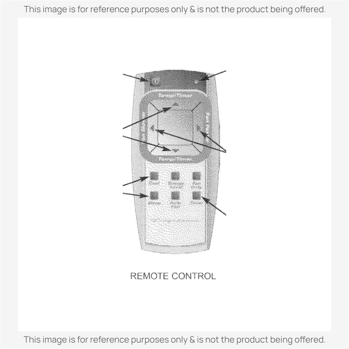 Substitute for Frigidaire 5304465522 Air Conditioner Remote Control [RRFRIG01]