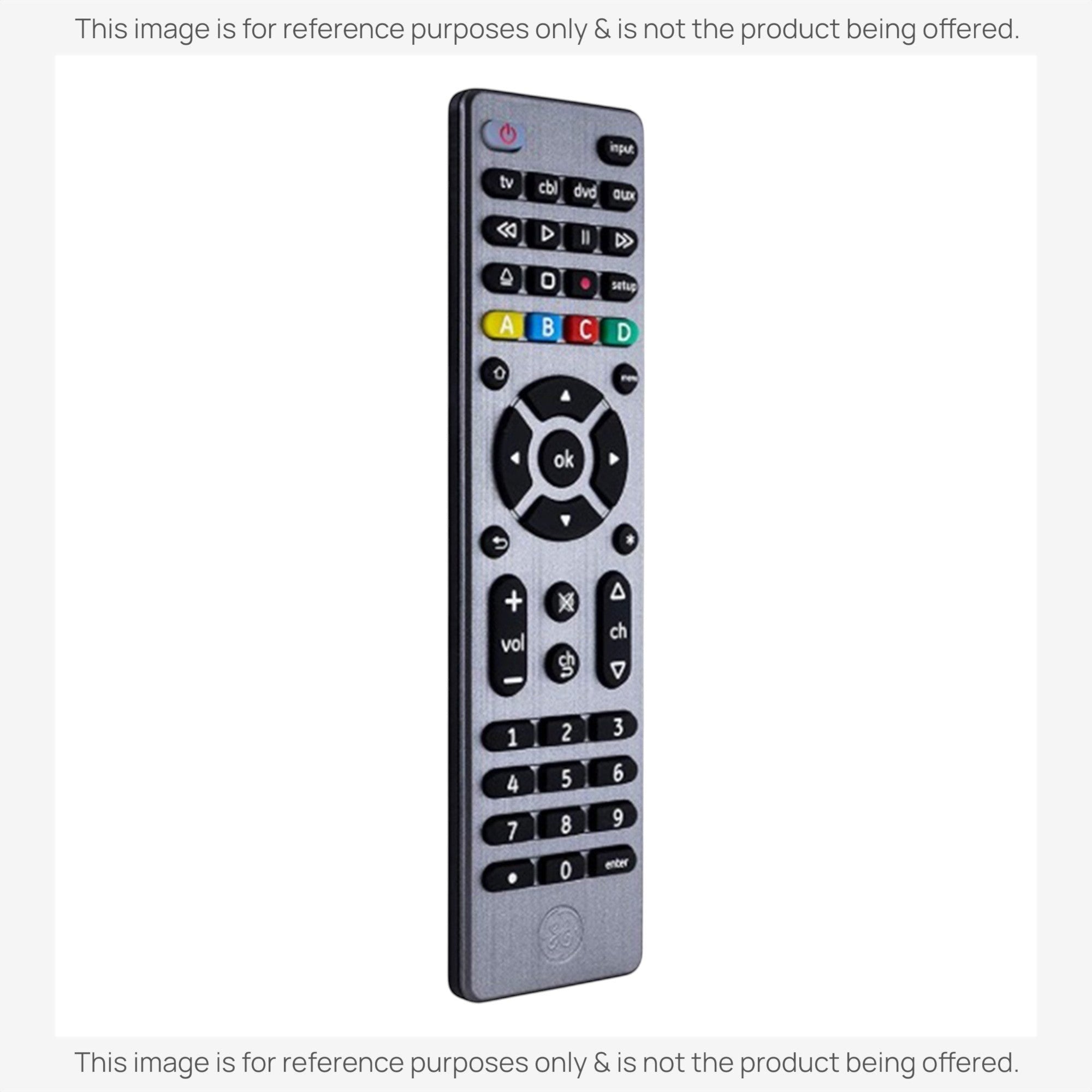 Anderic Substitute for GE 33711 UltraPro Graphite 4-Device Universal Remote Control [RRU401]