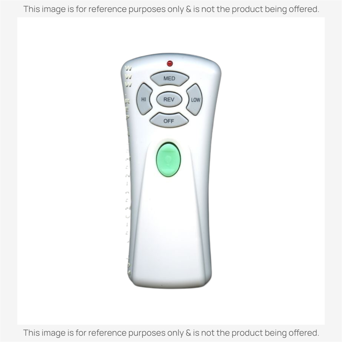 Anderic Substitute for Hampton Bay UC7080T CHQ7080T Ceiling Fan Remote Control [RR7080T]