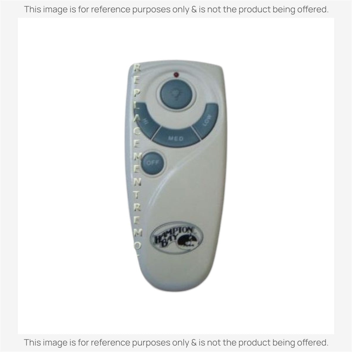 Anderic Substitute for Hampton Bay UC7083T CHQ7083T White Ceiling Fan Remote Control [RR7083TUDL]
