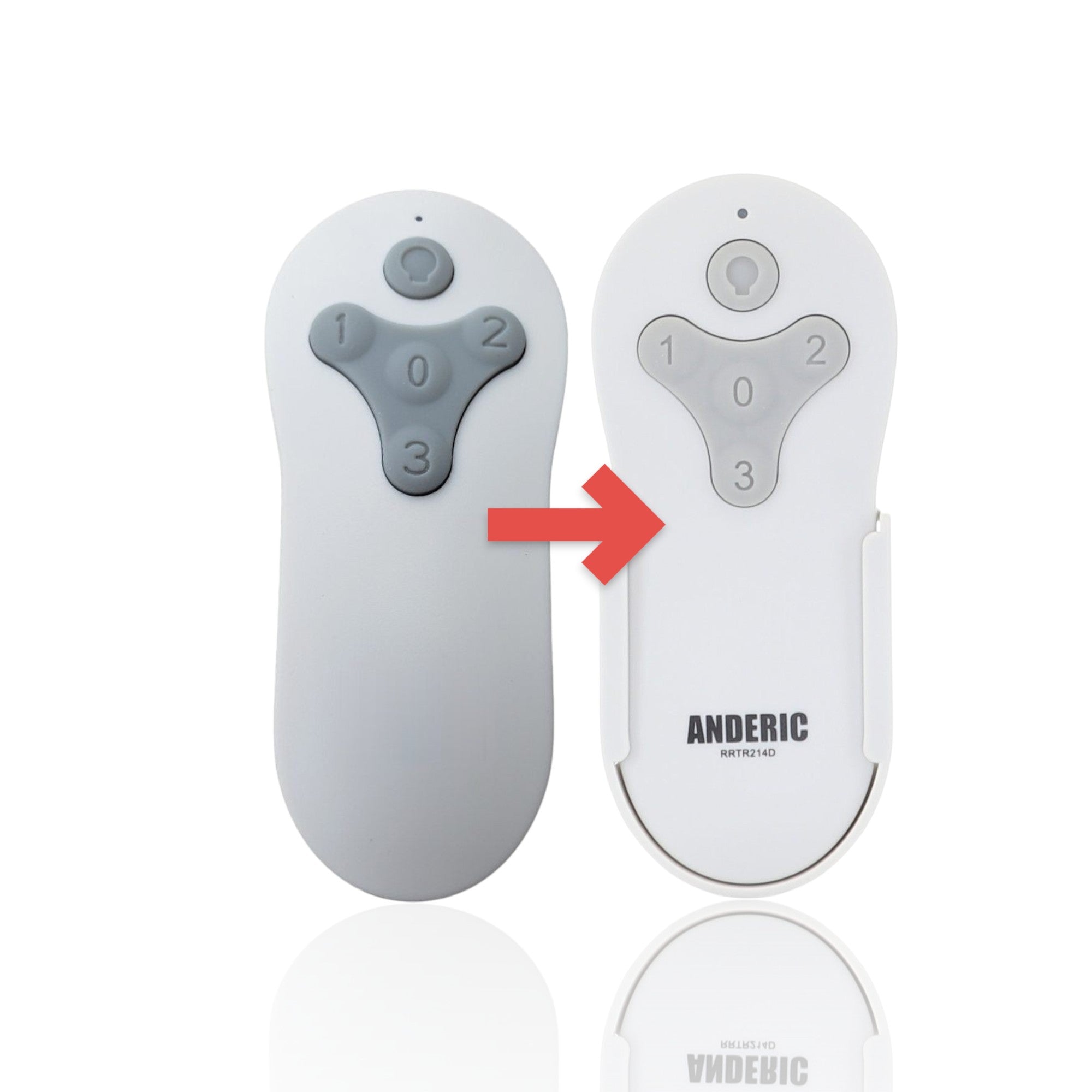 Anderic Substitute For Harbor Breeze TR214B KUJCE10712 Ceiling Fan Remote Control [RRTR214D]
