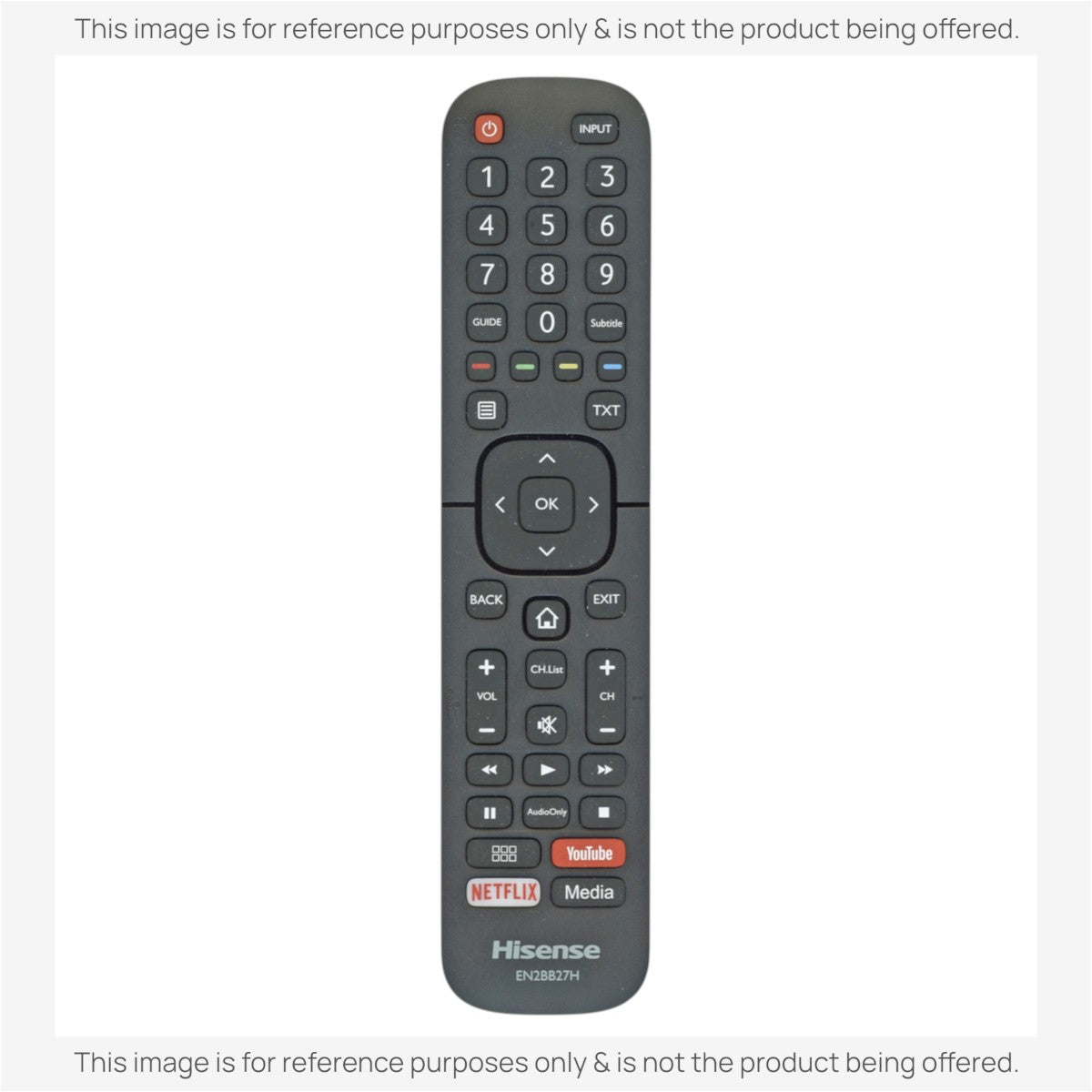 Anderic Substitute for Hisense EN2BB27H Smart TV Remote Control [EN2A27]