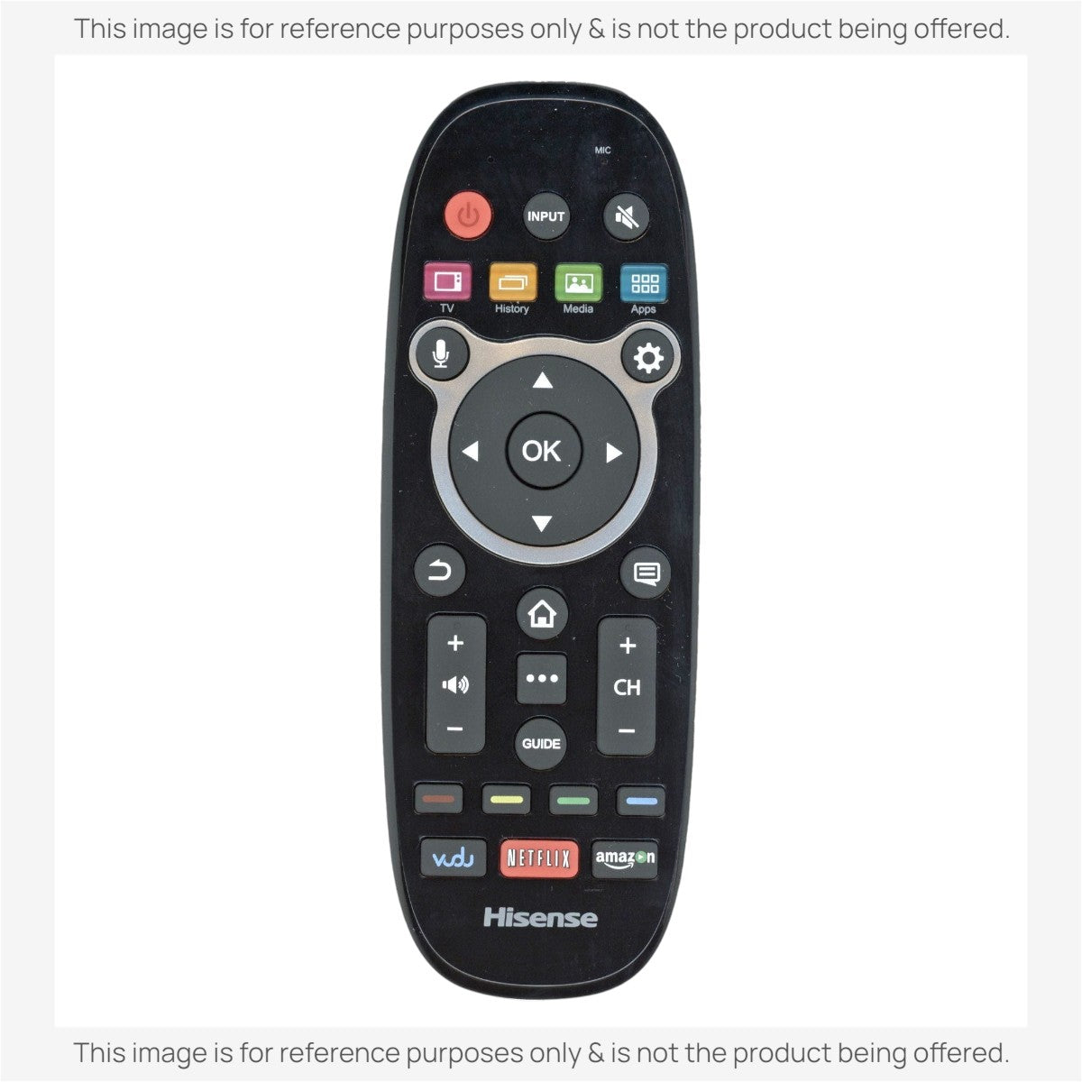 Anderic Substitute for Hisense ERF6B11 2014 Smart with Voice TV Remote Control [EN2A27, NO VOICE/RF]