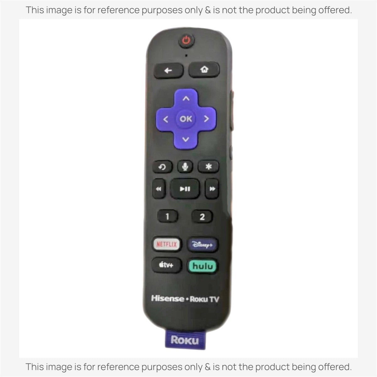 Anderic Substitute for Hisense 75U800GR Roku TV Remote Control with voice 75U800GR-REM [RCGZ1, NO HEADPHONE]