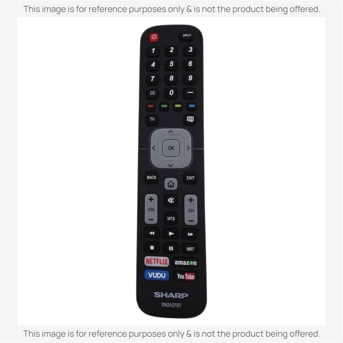 Anderic Substitute for Hisense / Sharp EN2A27ST Smart TV Remote Control [EN2A27]