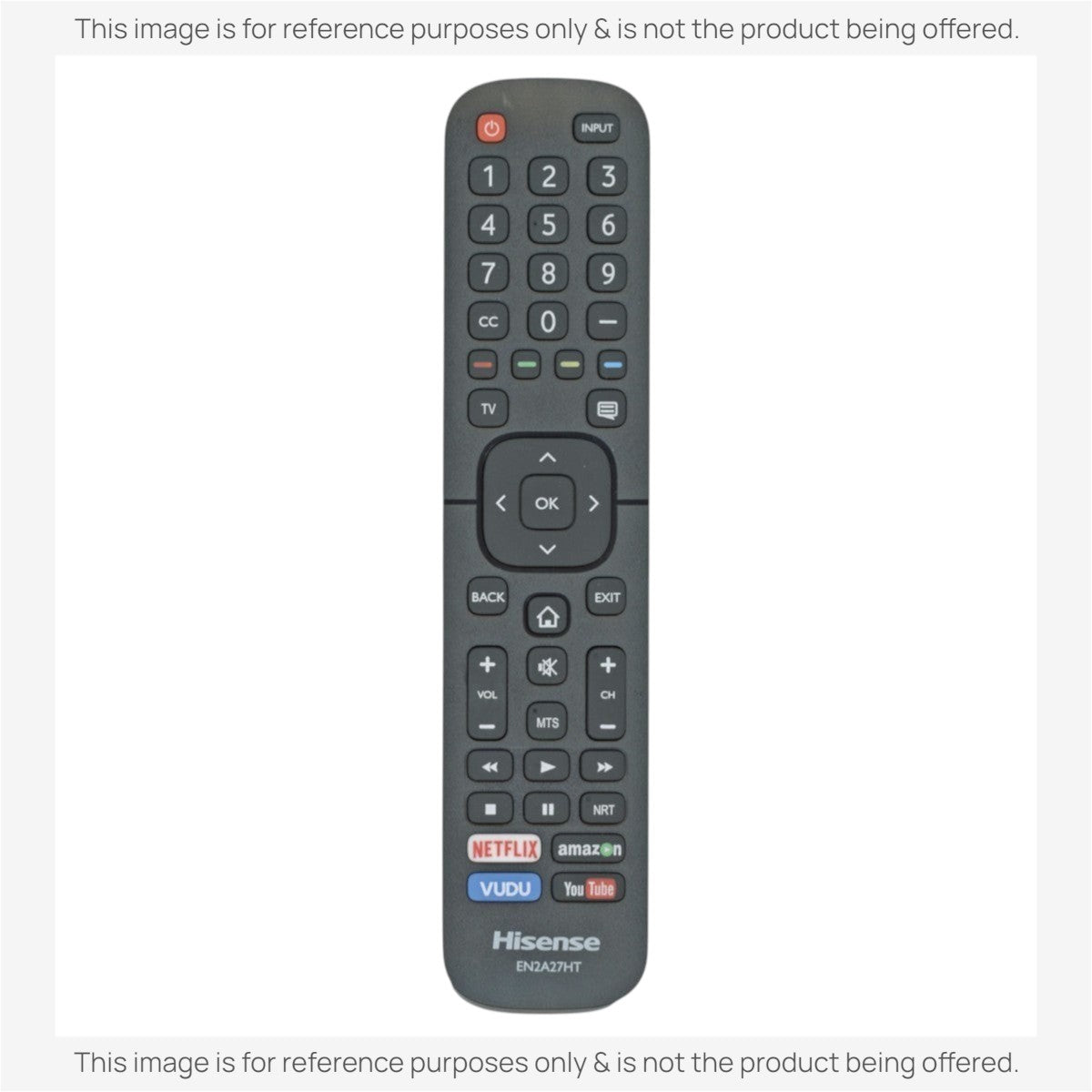 Anderic Substitute for Hisense EN2A27HT Remote Control for Hisense 2018-2019 Smart TVs 208303 [EN2A27]