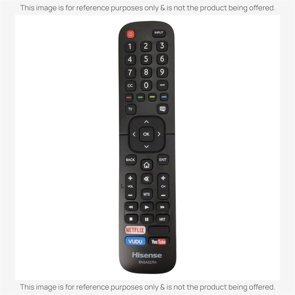 Anderic Substitute for Hisense EN2AS27H Smart TV Remote Control 219557 [EN2A27]
