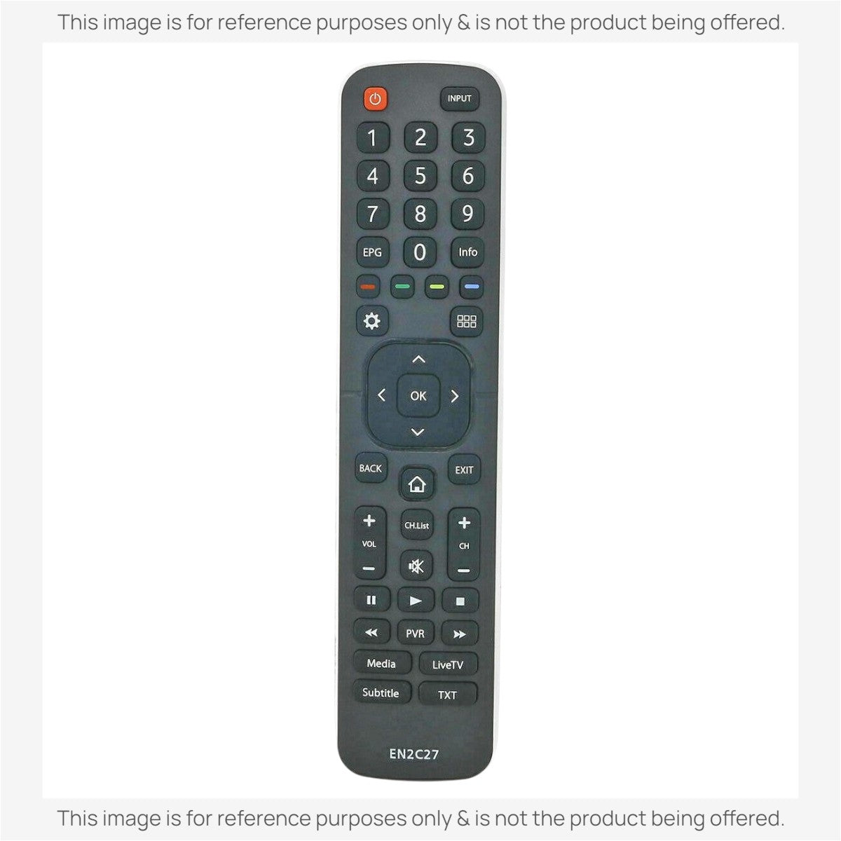 Anderic Substitute for Hisense EN2AN27H TV Remote Control [EN2A27]