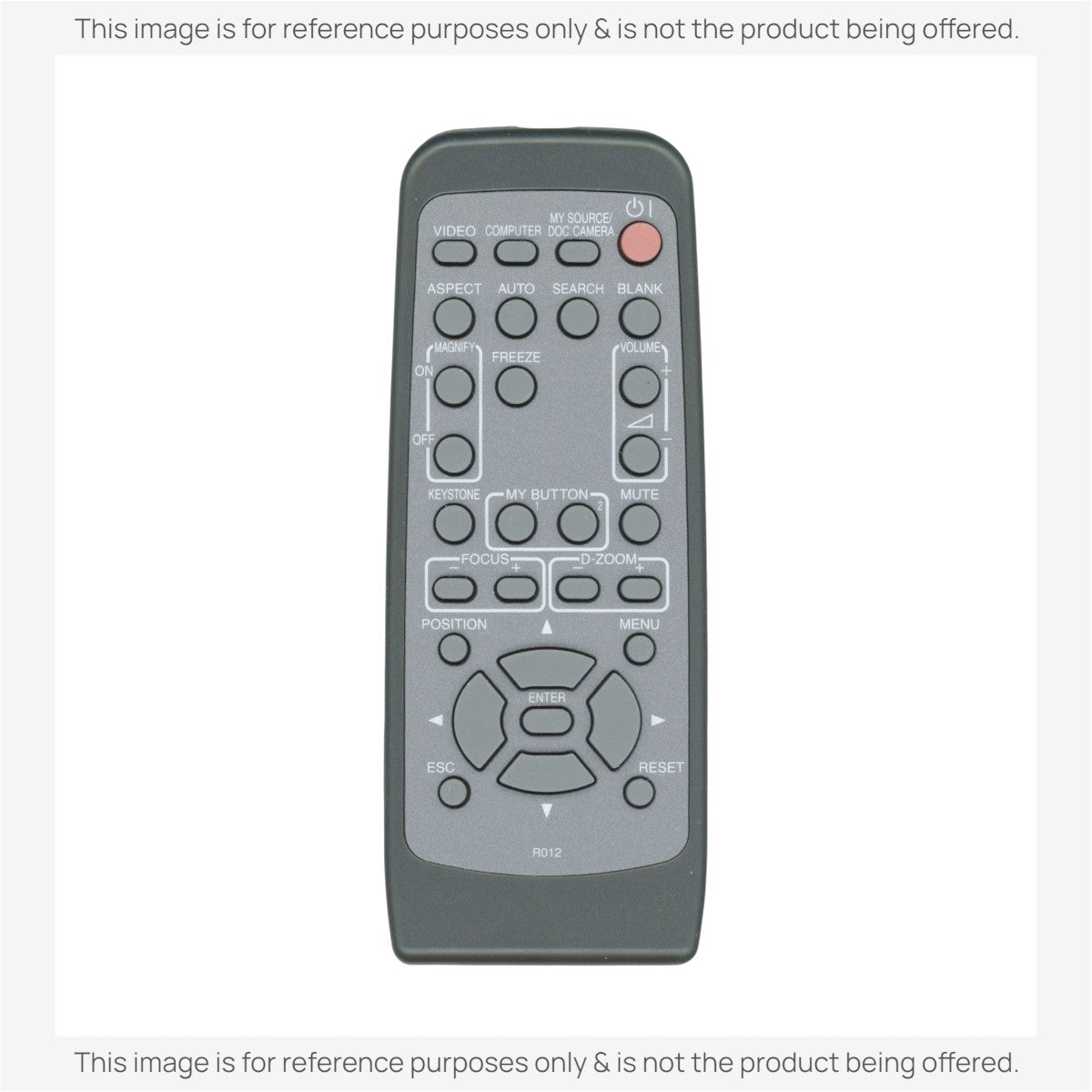 Anderic Substitute for Hitachi R012 Projector Remote Control [RR3720]