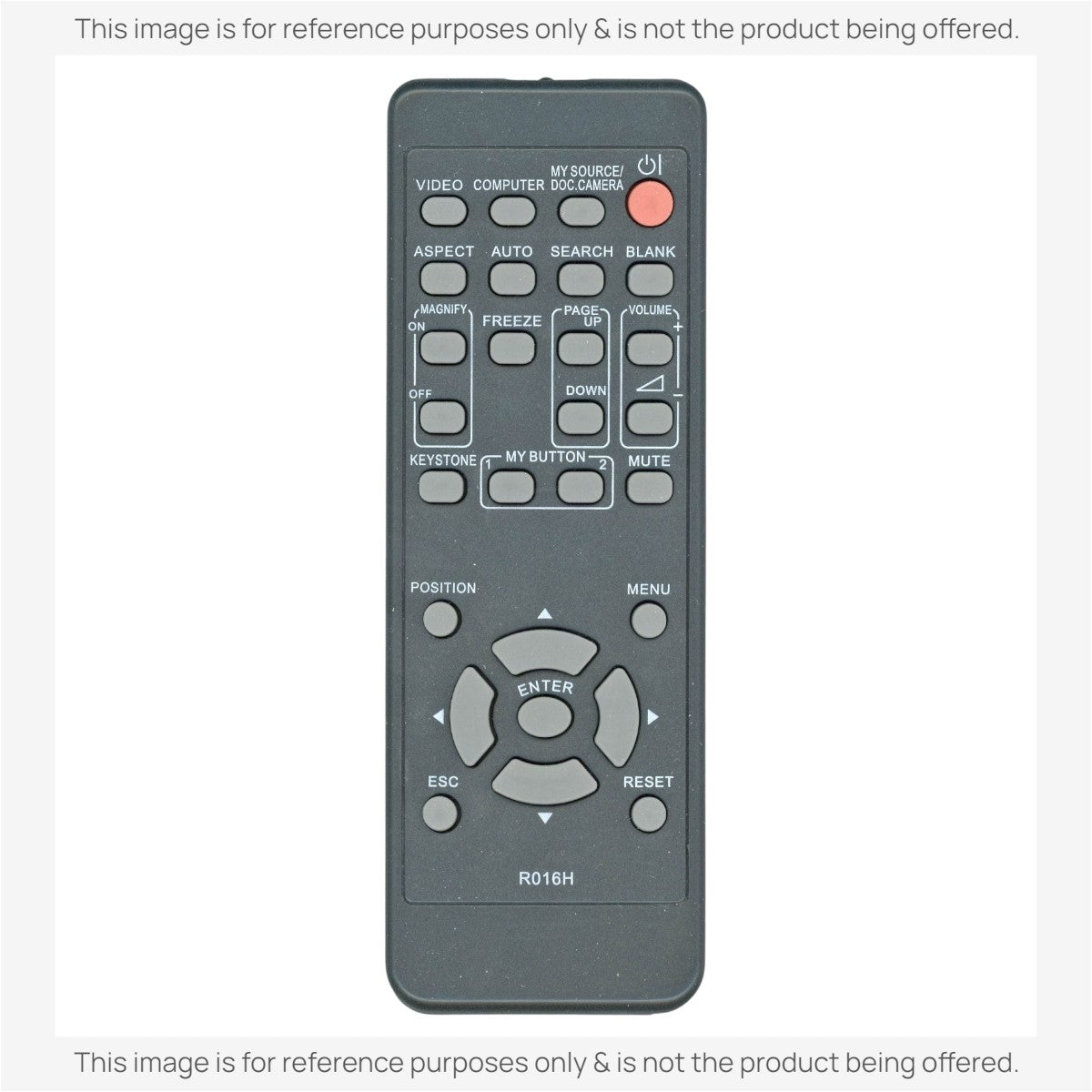 Anderic Substitute for Hitachi R016H Projector Remote Control [RR3720]