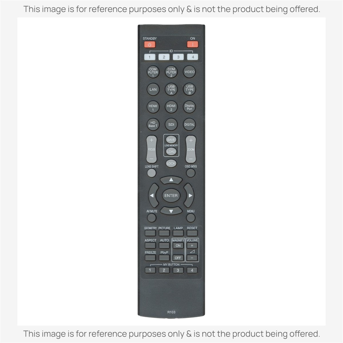 Anderic Substitute for Hitachi R103 Projector Remote Control [RR3720]